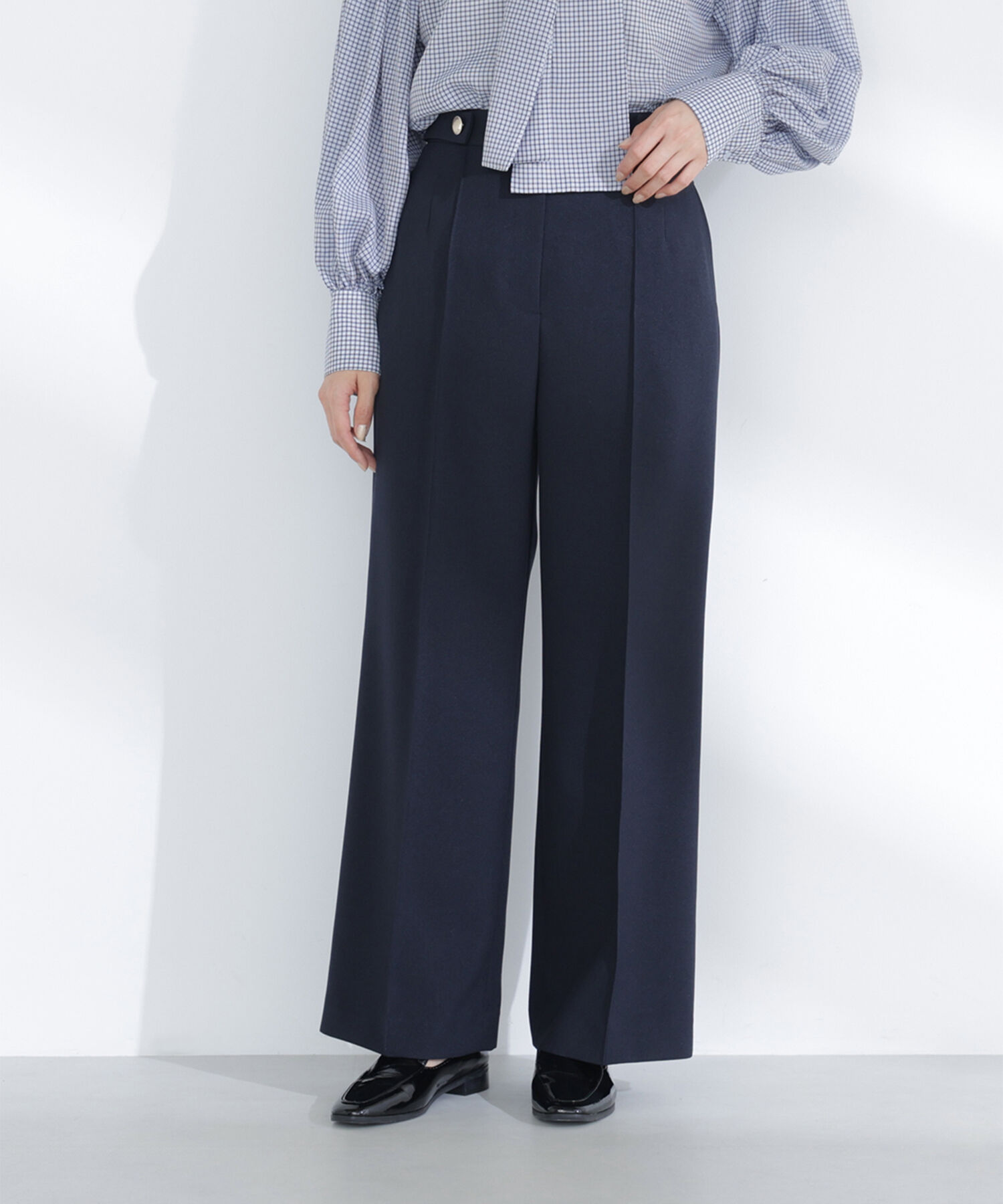  「ゴールドボタンワイドパンツ」|その他|