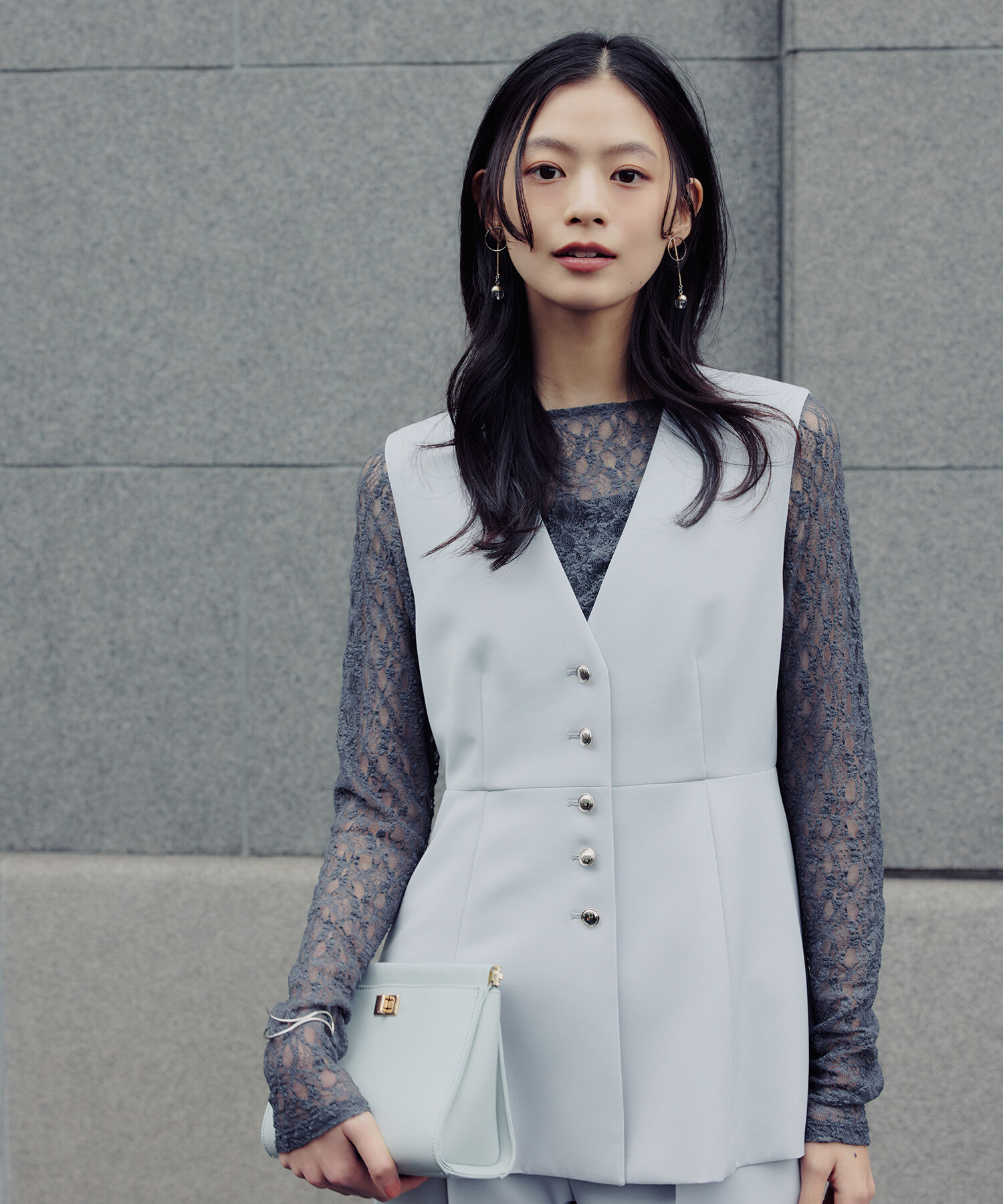  「レースドレープカットソー」|Tシャツ・カットソー|