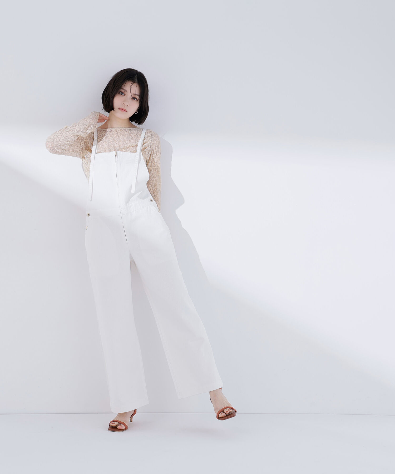  「レースドレープカットソー」|Tシャツ・カットソー|