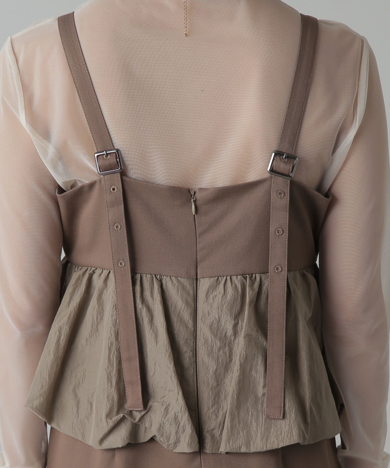  「ビスチェレイヤード風ドッキングワンピース」|ワンピース|