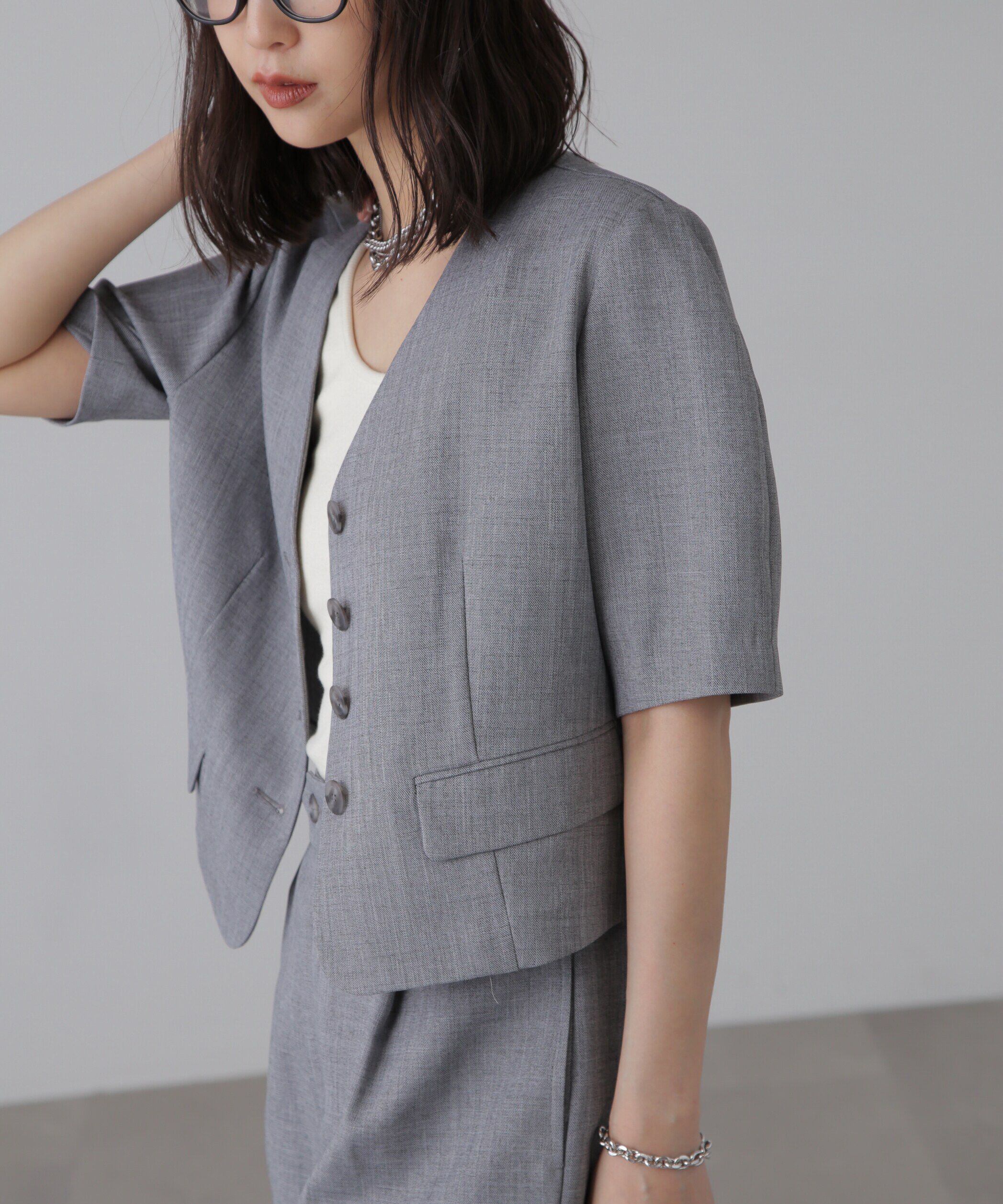  「〈セットアップ対応〉ショート丈ジャケット」|その他|