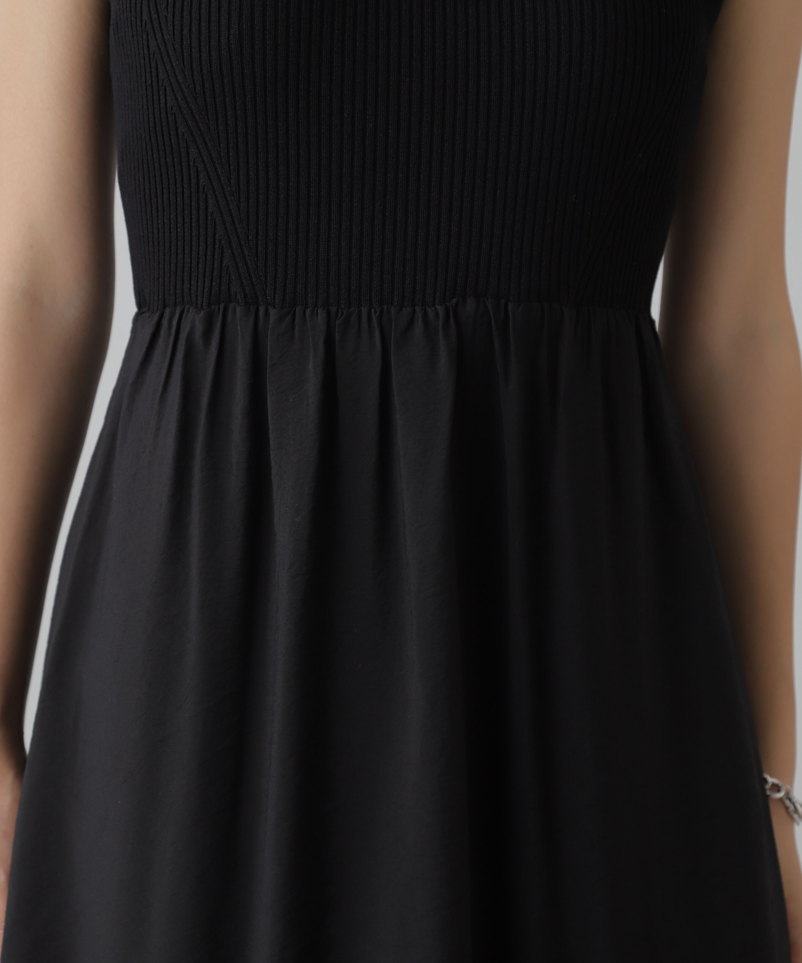  「ニットドッキングバックリボンワンピース」|ワンピース|