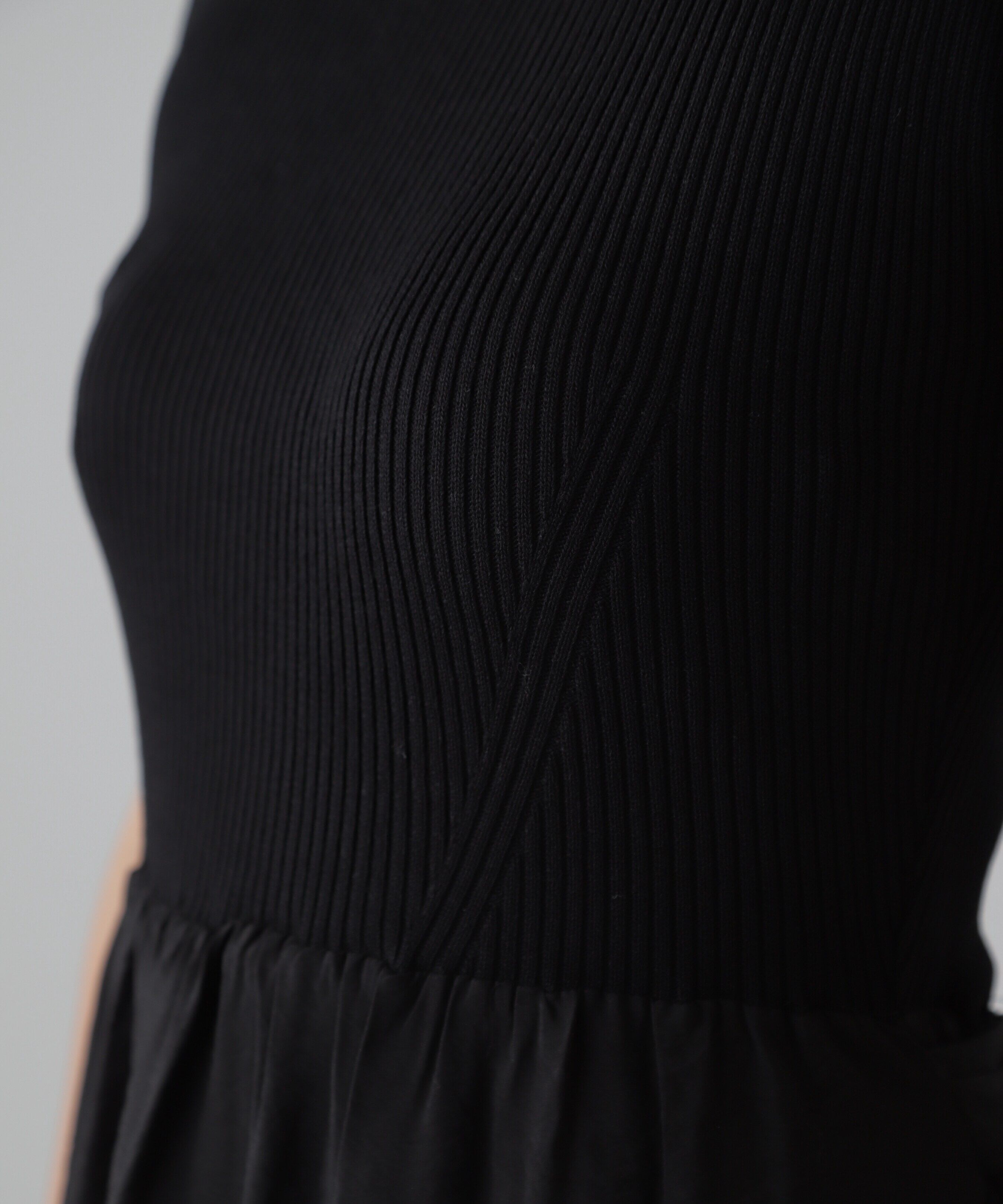  「ニットドッキングバックリボンワンピース」|ワンピース|