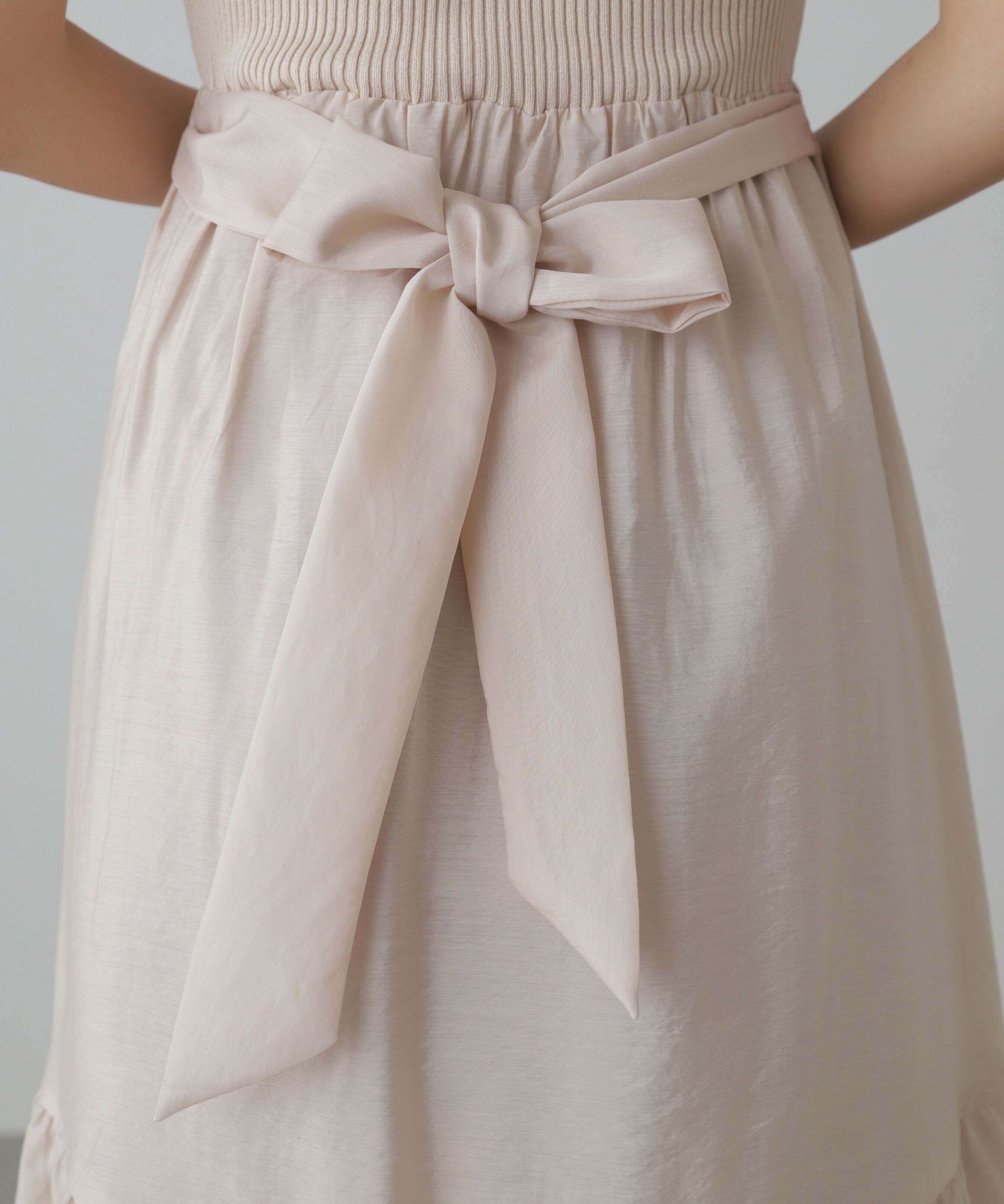  「ニットドッキングバックリボンワンピース」|ワンピース|