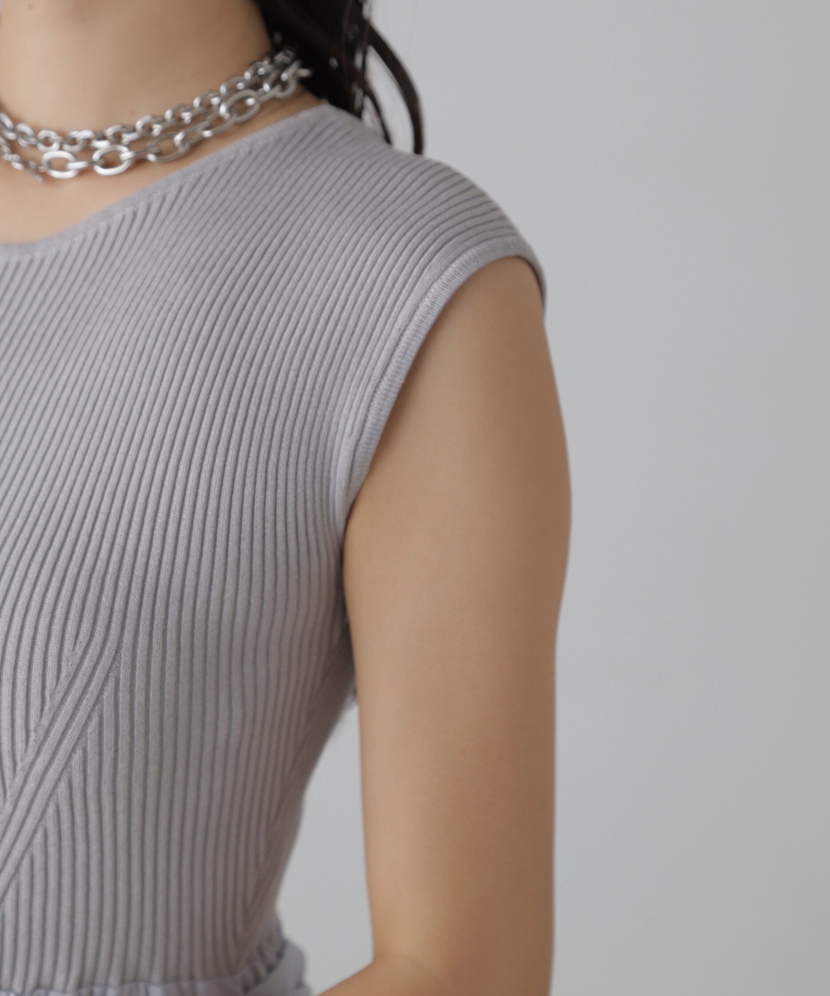  「ニットドッキングバックリボンワンピース」|ワンピース|