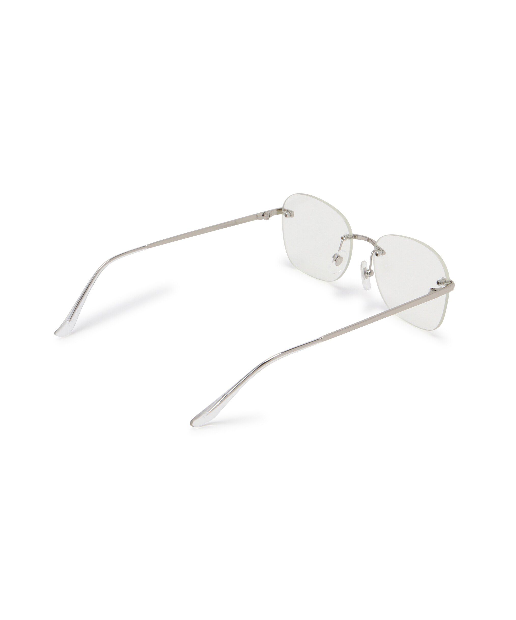  「リムレス伊達メガネ」|ハンカチ|