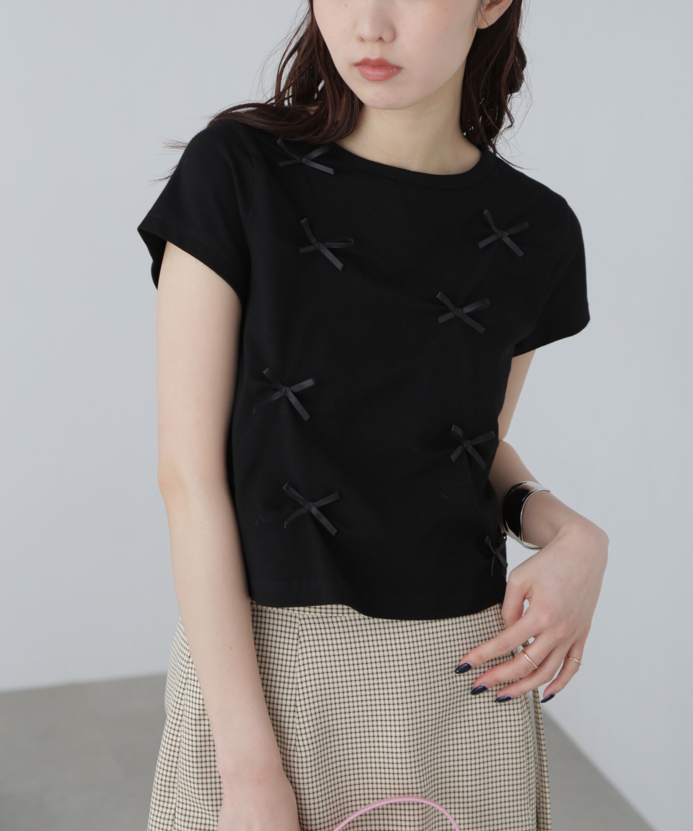  「リボンTシャツ」|Tシャツ・カットソー|