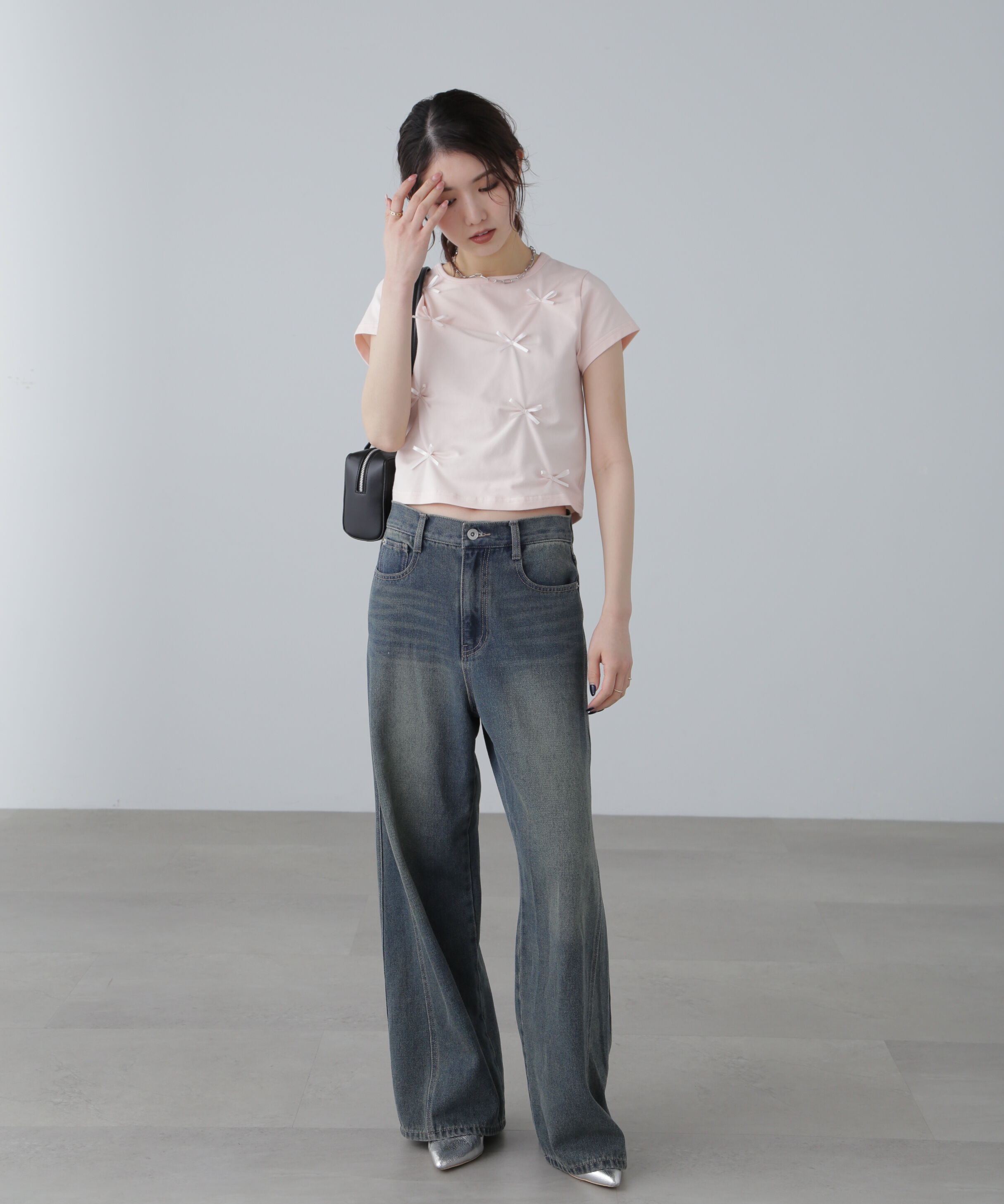  「リボンTシャツ」|Tシャツ・カットソー|