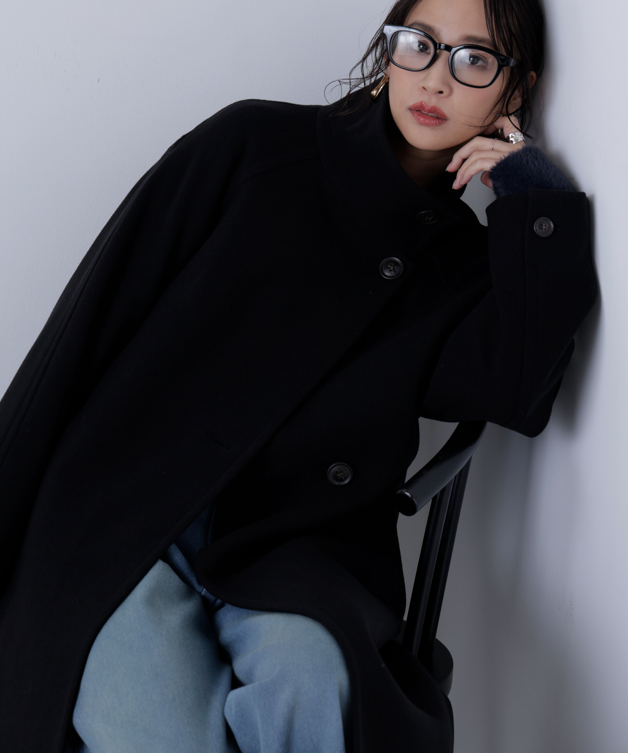  「[累計販売5000枚！選べる4色]スタンドカラーメルトンロングコート」|その他|