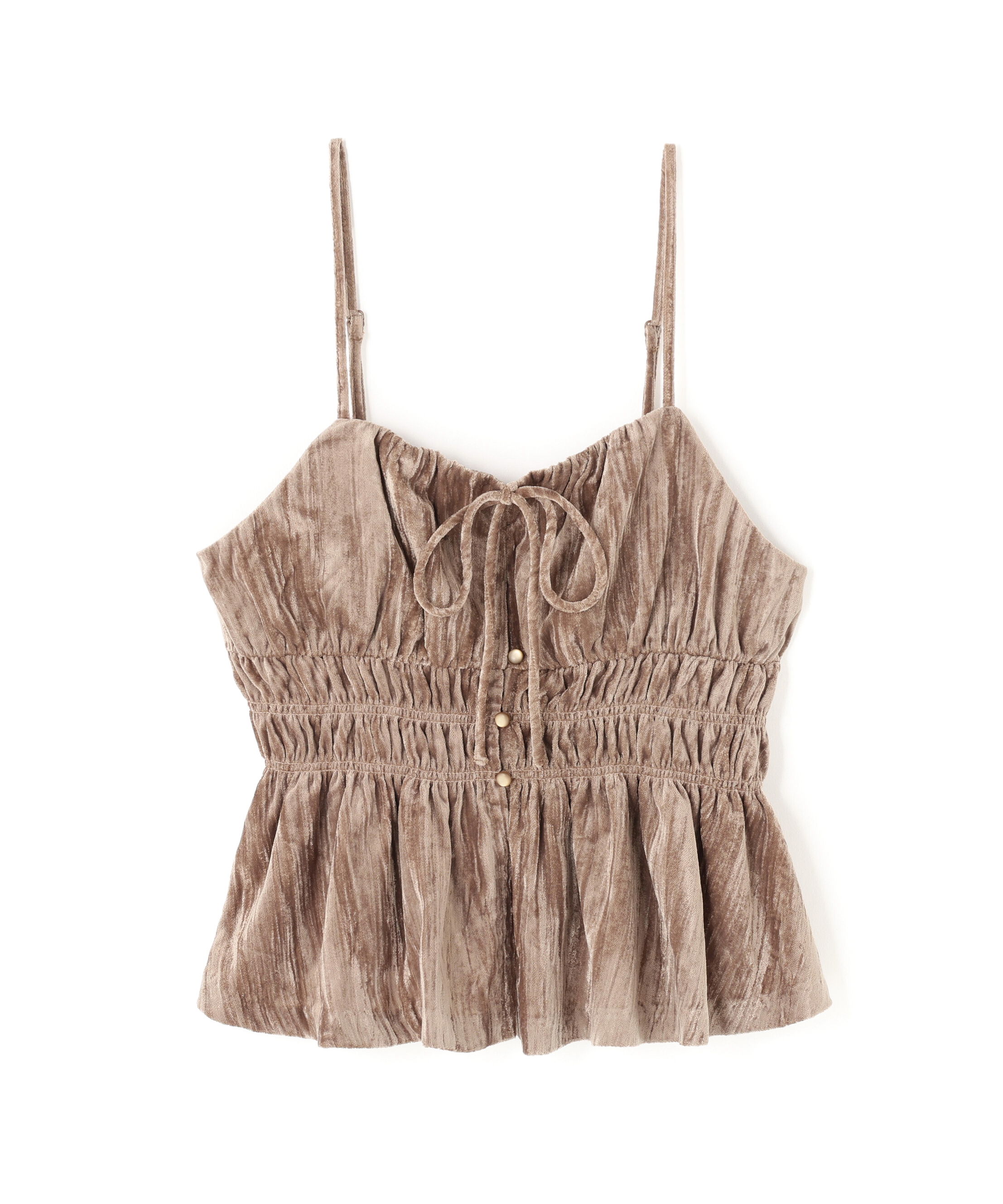  「クラッシュベロアシャーリングビスチェ」|シャツ・ブラウス|