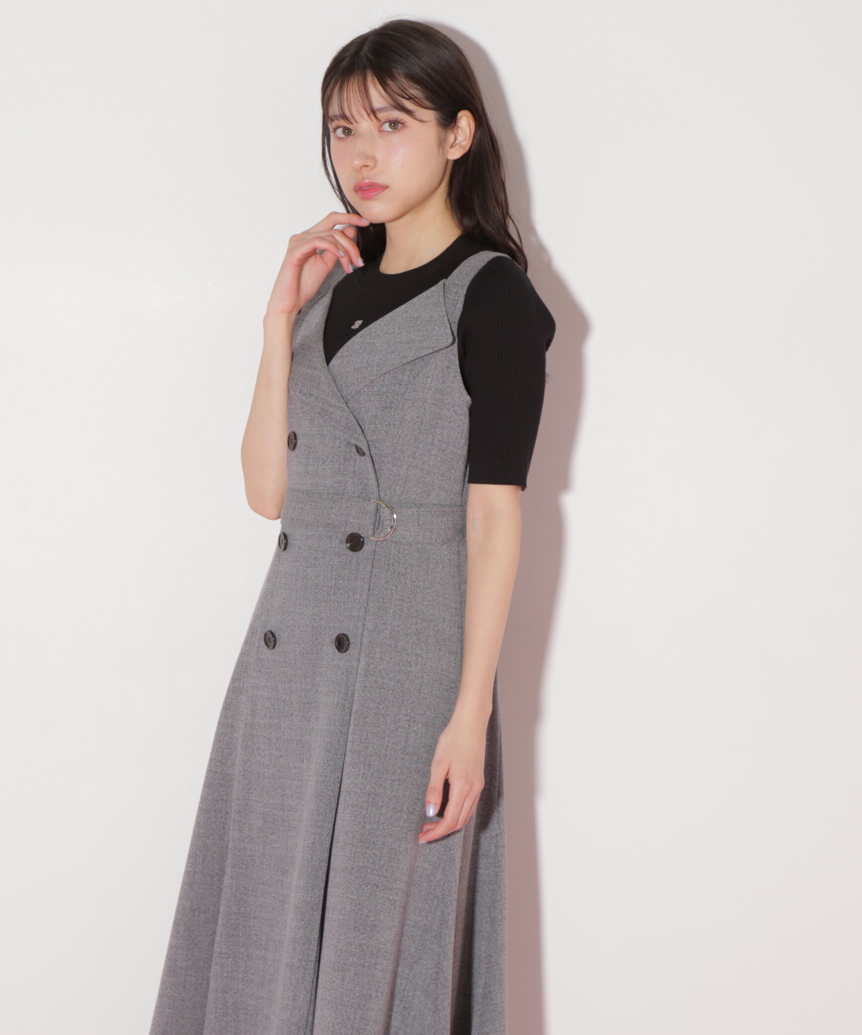  「トレンチディティールジャンスカ」|ワンピース|