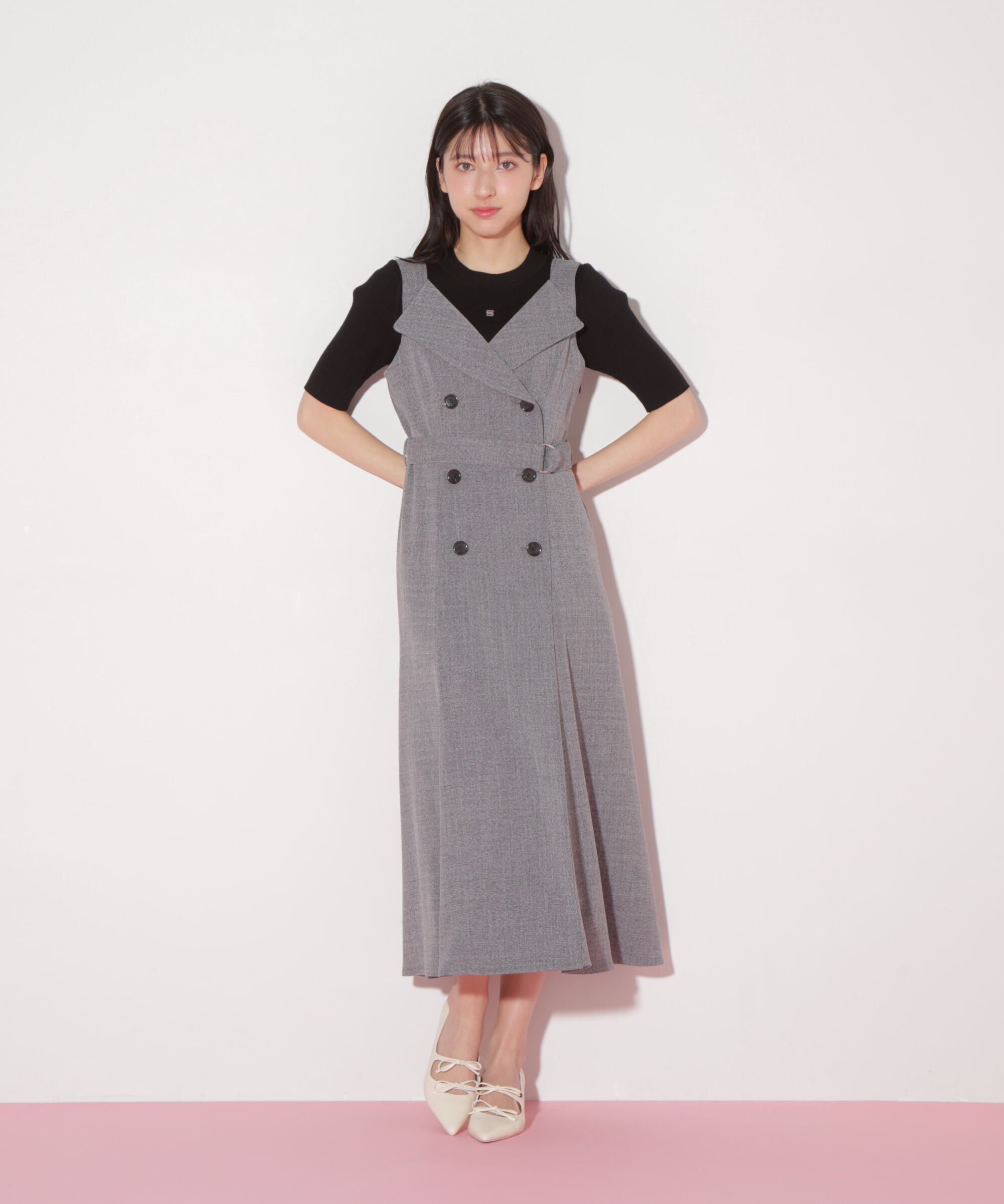  「トレンチディティールジャンスカ」|ワンピース|