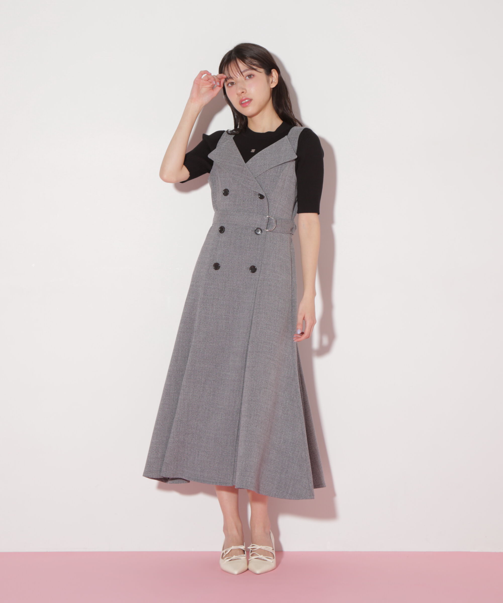  「トレンチディティールジャンスカ」|ワンピース|