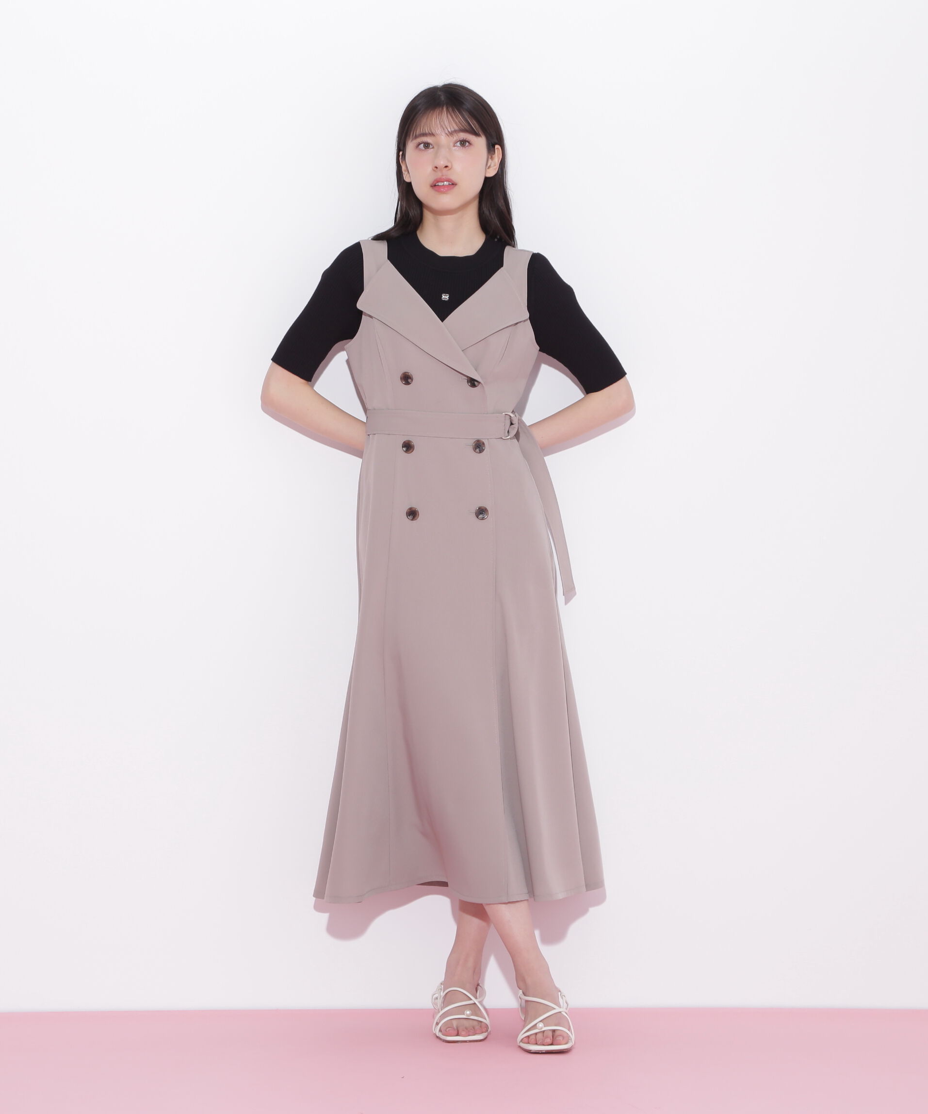  「トレンチディティールジャンスカ」|ワンピース|