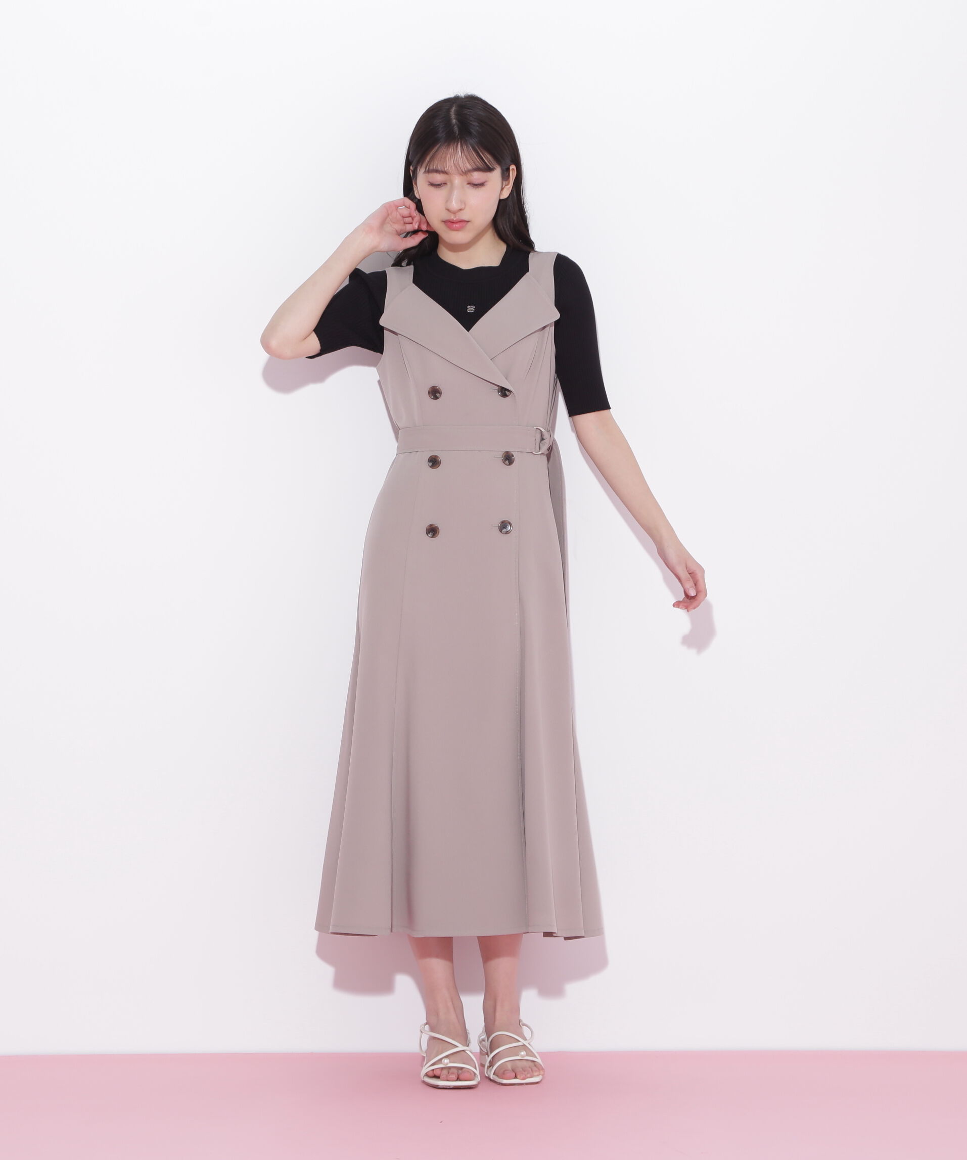  「トレンチディティールジャンスカ」|ワンピース|