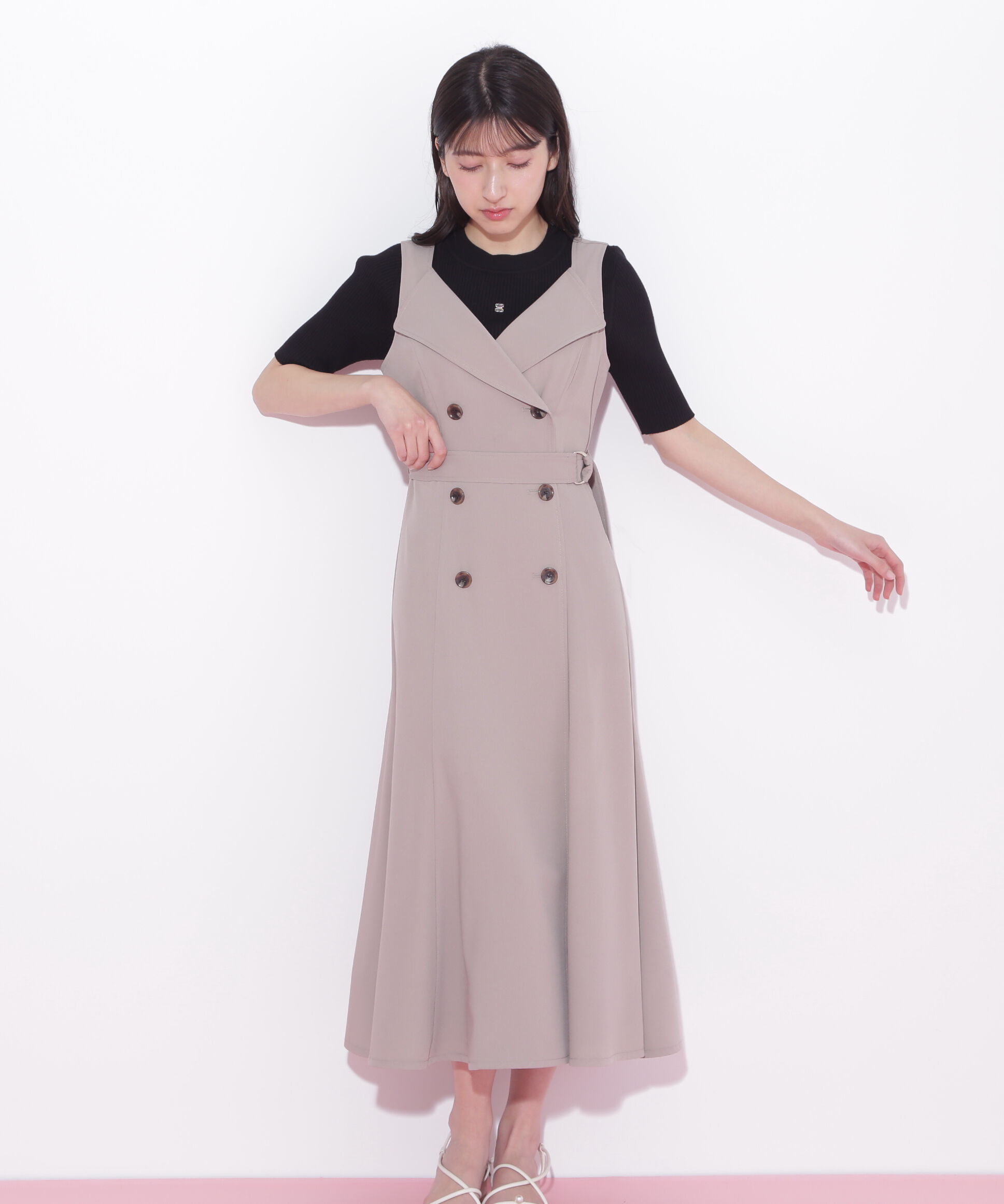  「トレンチディティールジャンスカ」|ワンピース|