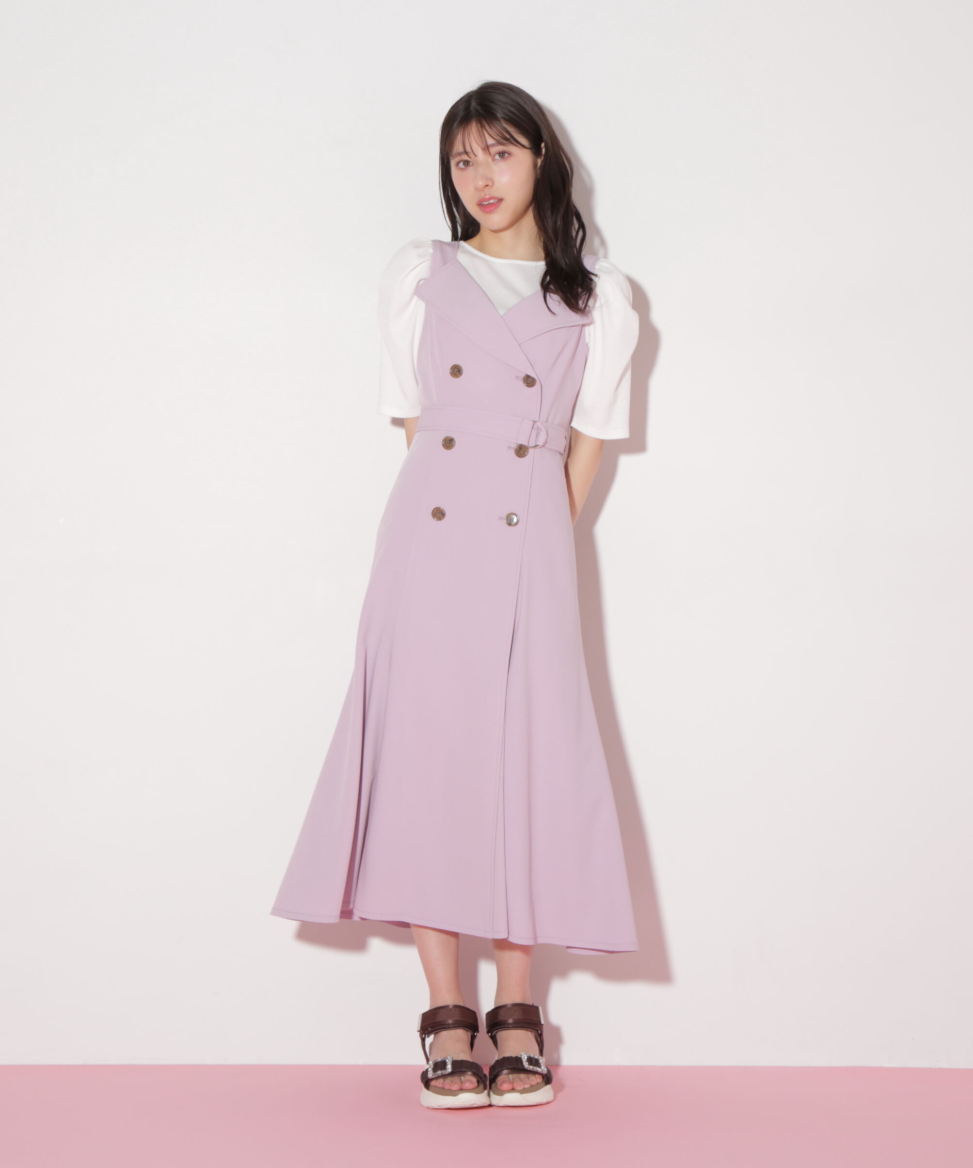  「トレンチディティールジャンスカ」|ワンピース|