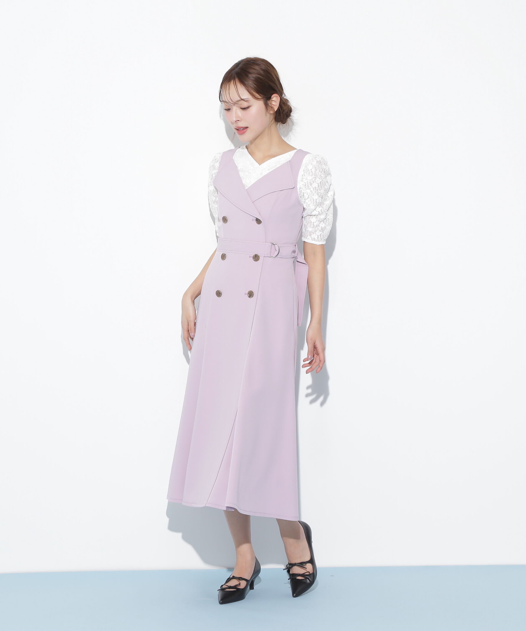  「トレンチディティールジャンスカ」|ワンピース|