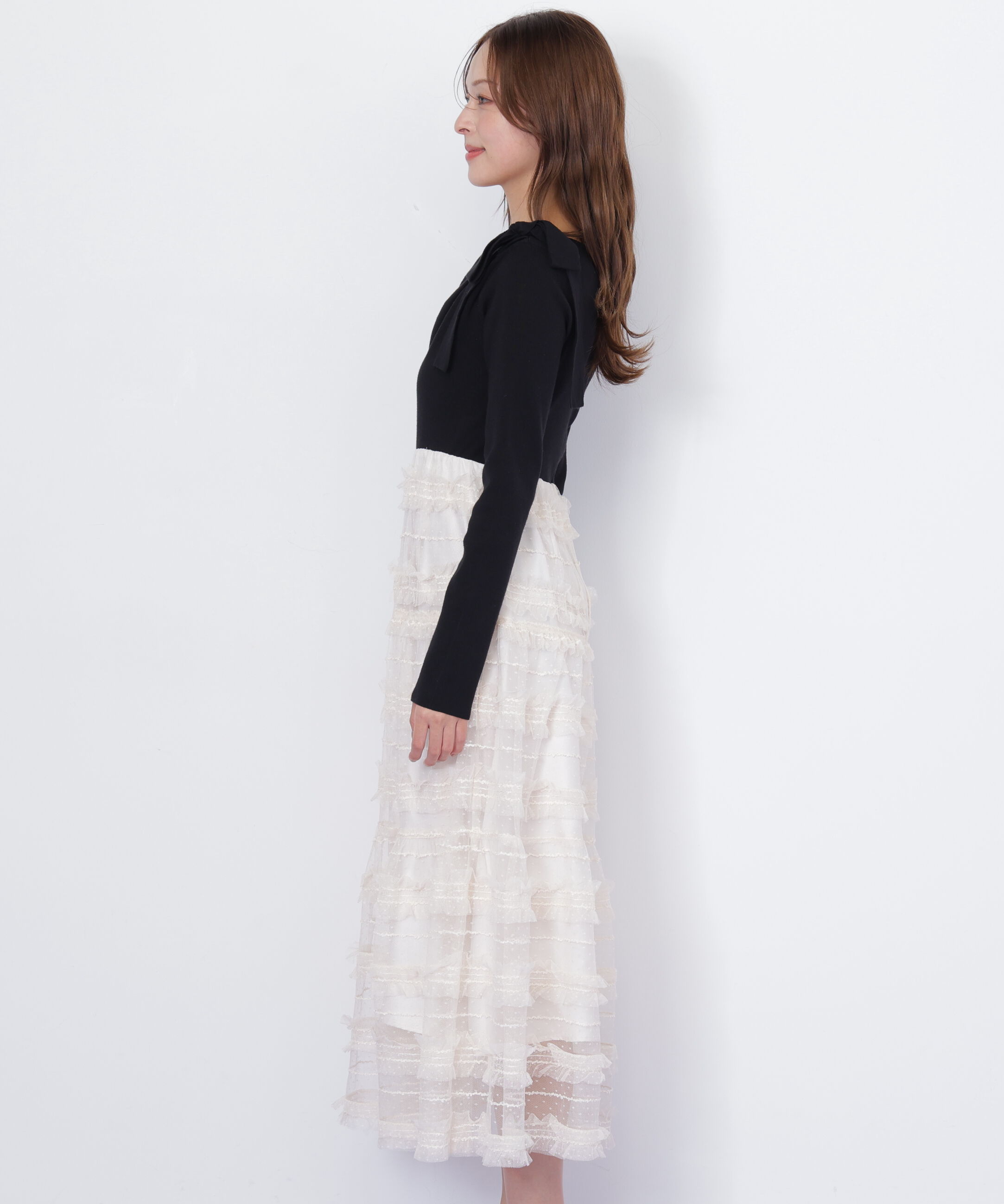  「フリルチュールドッキングワンピース」|ワンピース|