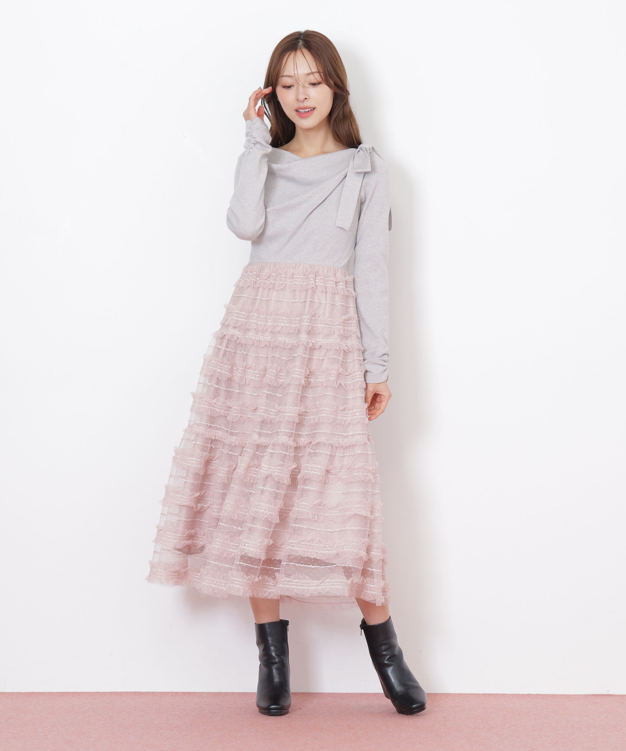  「フリルチュールドッキングワンピース」|ワンピース|