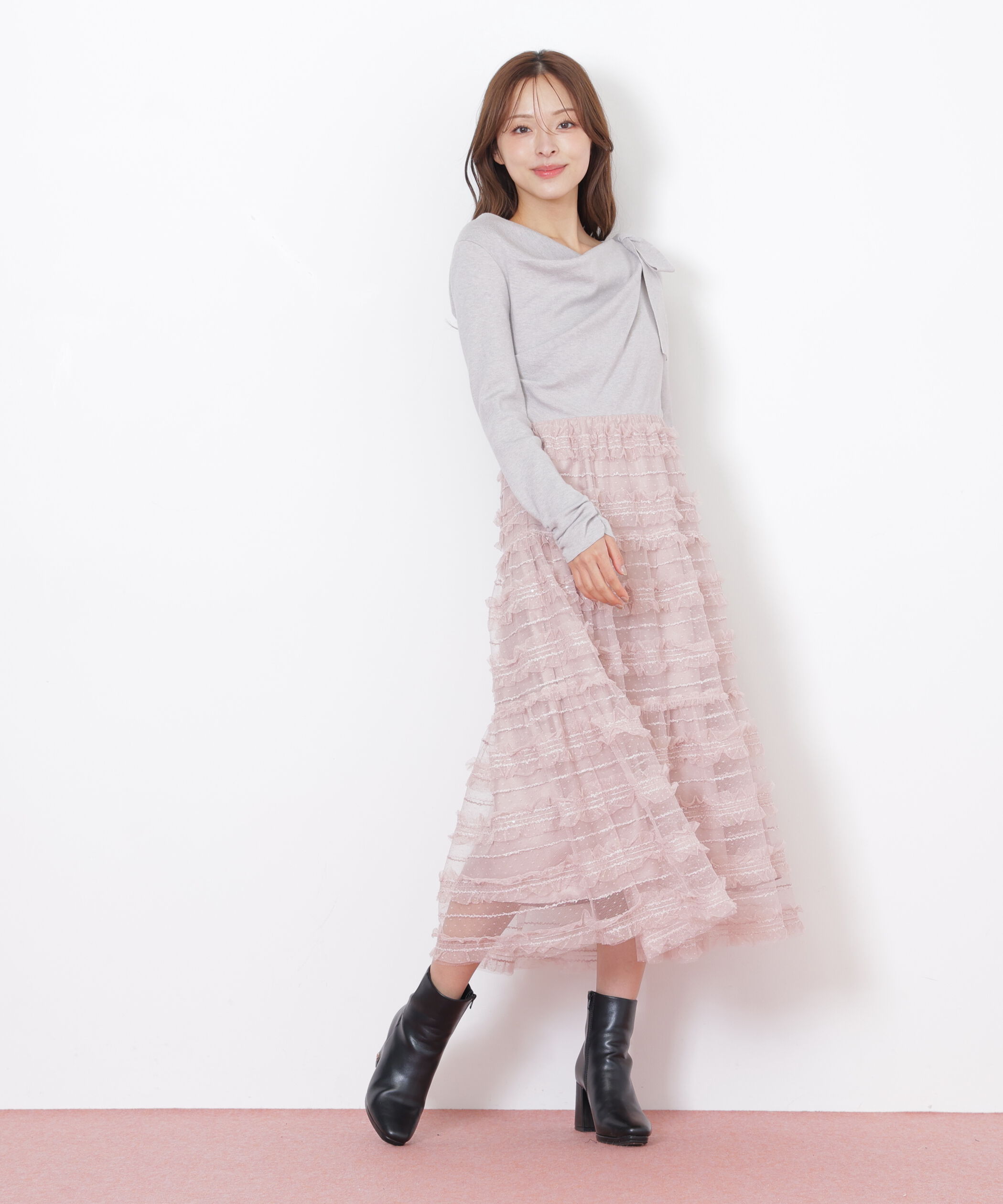  「フリルチュールドッキングワンピース」|ワンピース|