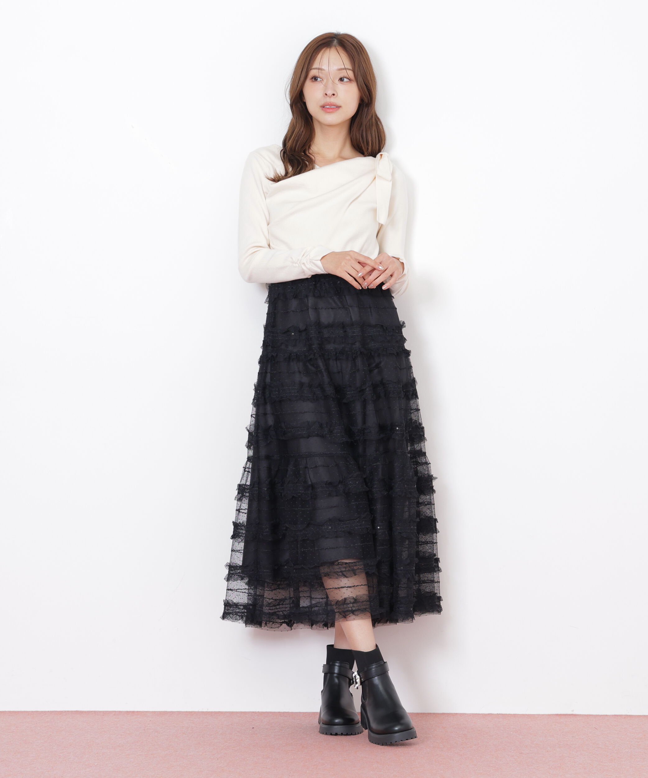  「フリルチュールドッキングワンピース」|ワンピース|