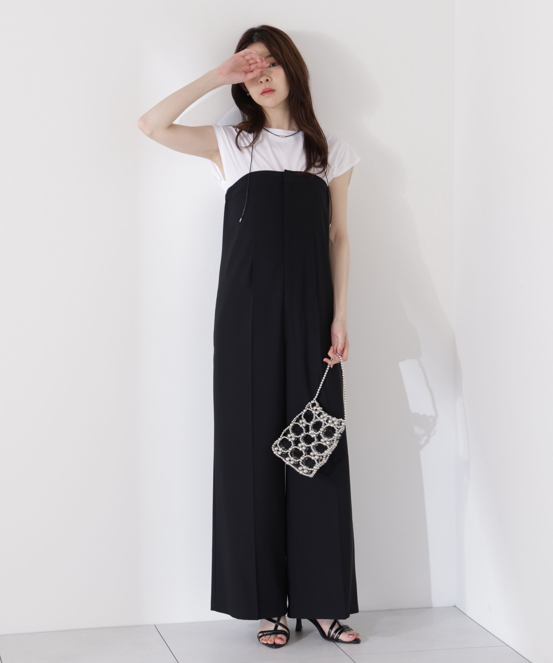 PROPORTION BODY DRESSING「＜ウォッシャブル＞2wayベアオールインワン」|ワンピース|ブラック