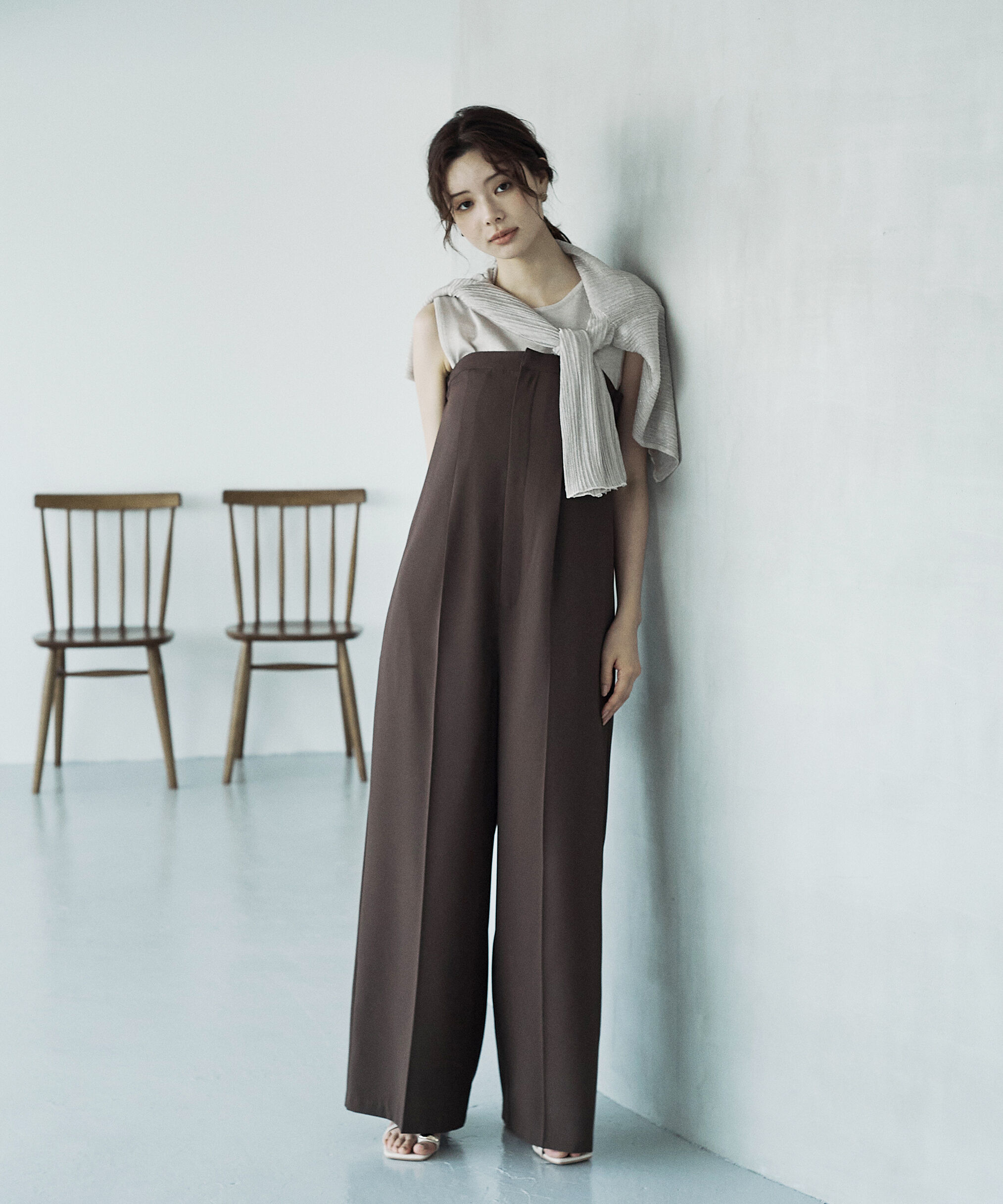 PROPORTION BODY DRESSING「＜ウォッシャブル＞2wayベアオールインワン」|ワンピース|ブラウン