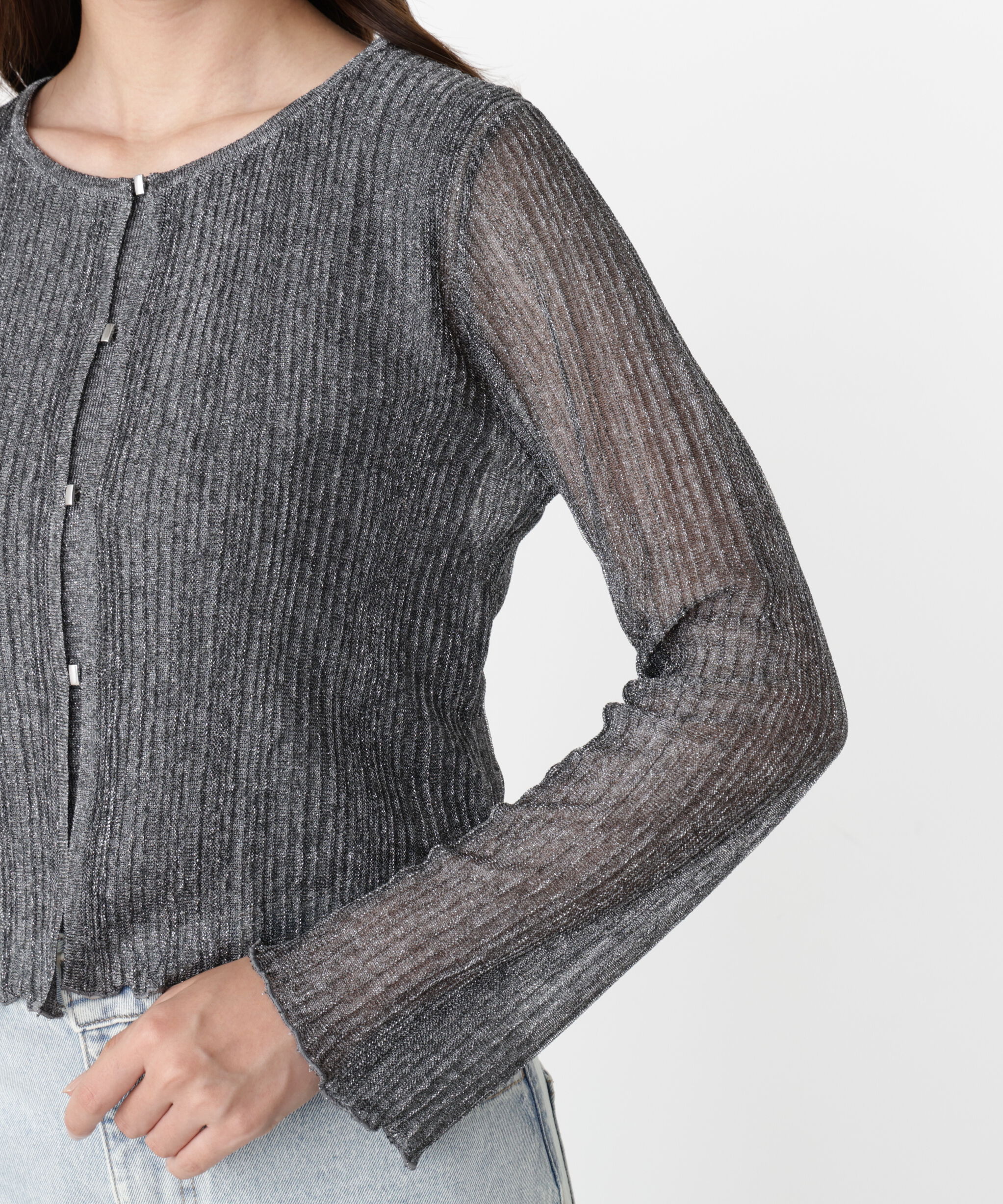 PROPORTION BODY DRESSING「シアーリブニットアンサンブル」|ニット・セーター|