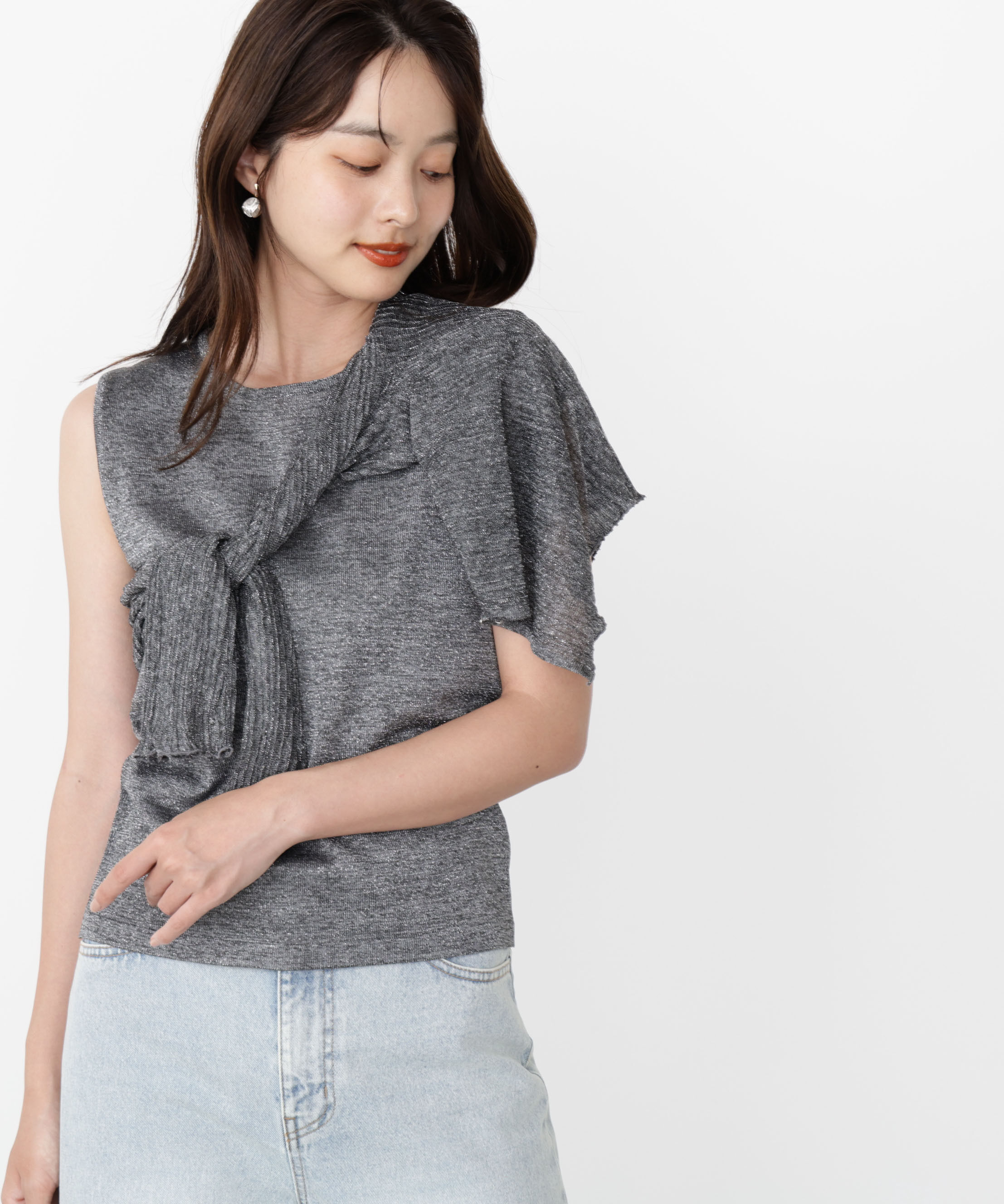 PROPORTION BODY DRESSING「シアーリブニットアンサンブル」|ニット・セーター|