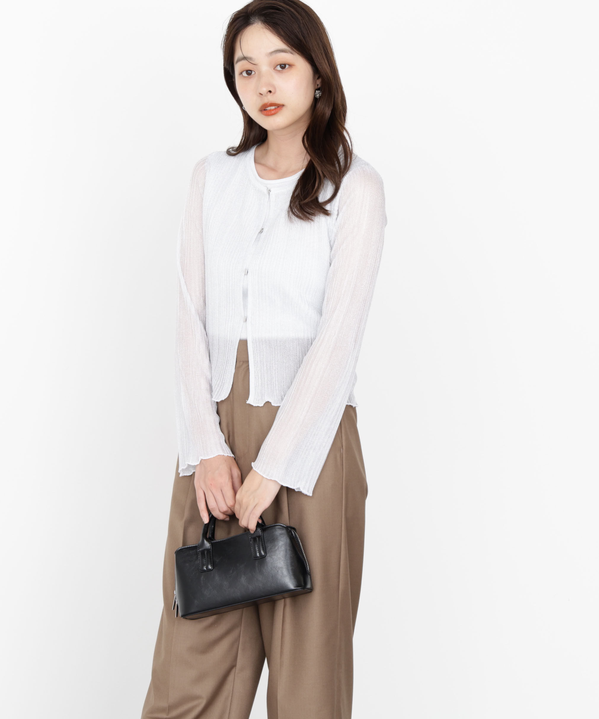 PROPORTION BODY DRESSING「シアーリブニットアンサンブル」|ニット・セーター|