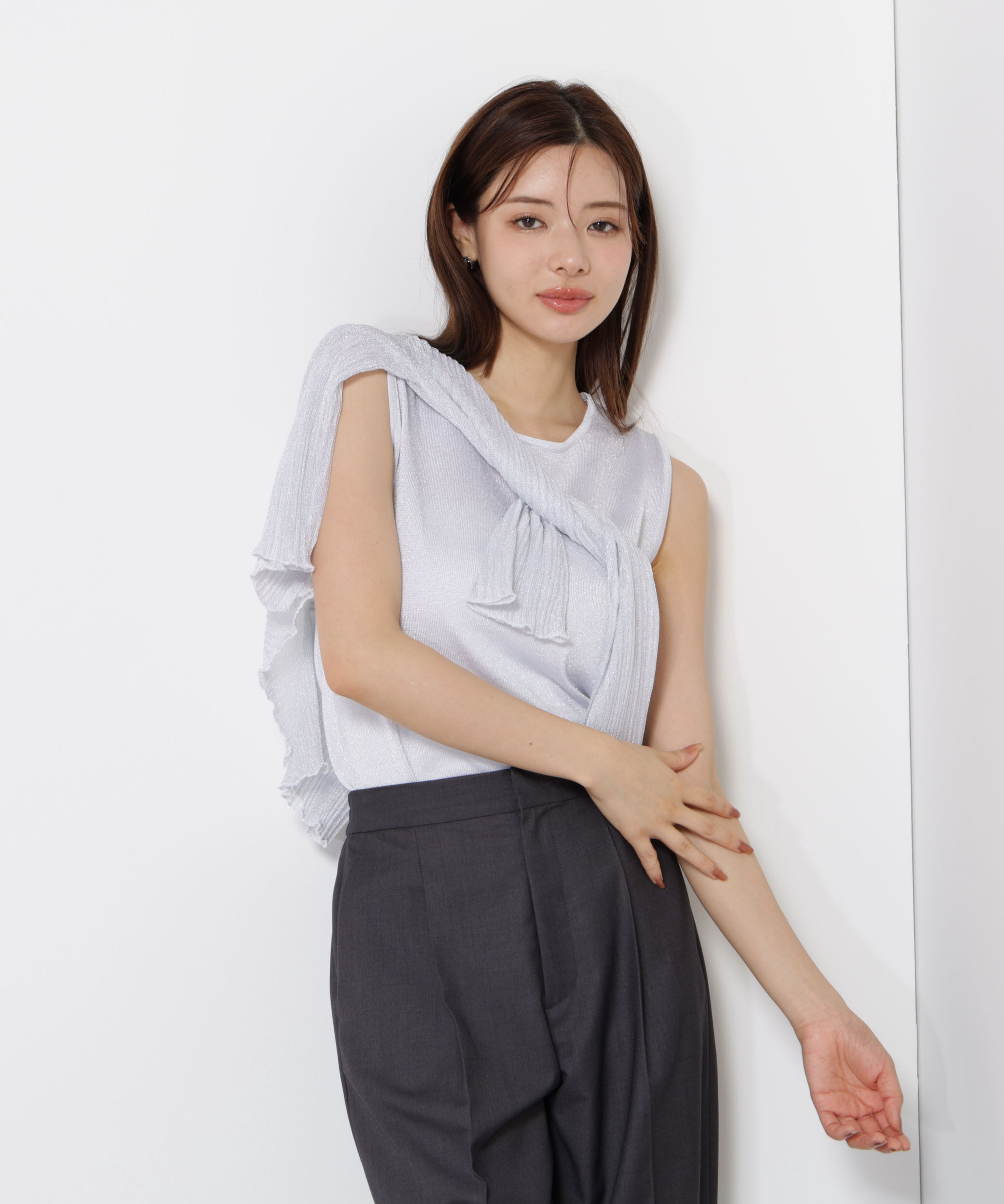 PROPORTION BODY DRESSING「シアーリブニットアンサンブル」|ニット・セーター|