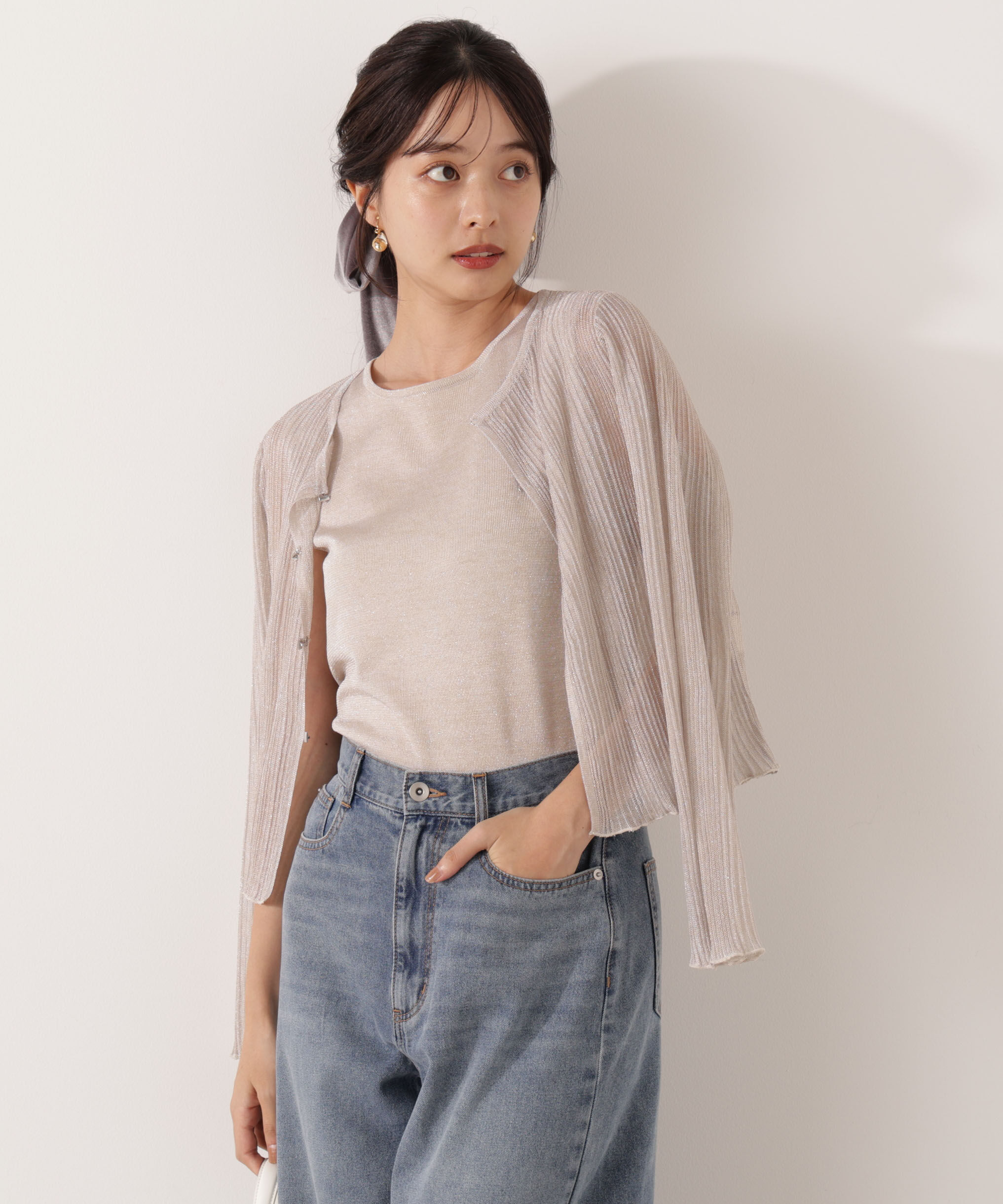 PROPORTION BODY DRESSING「シアーリブニットアンサンブル」|ニット・セーター|