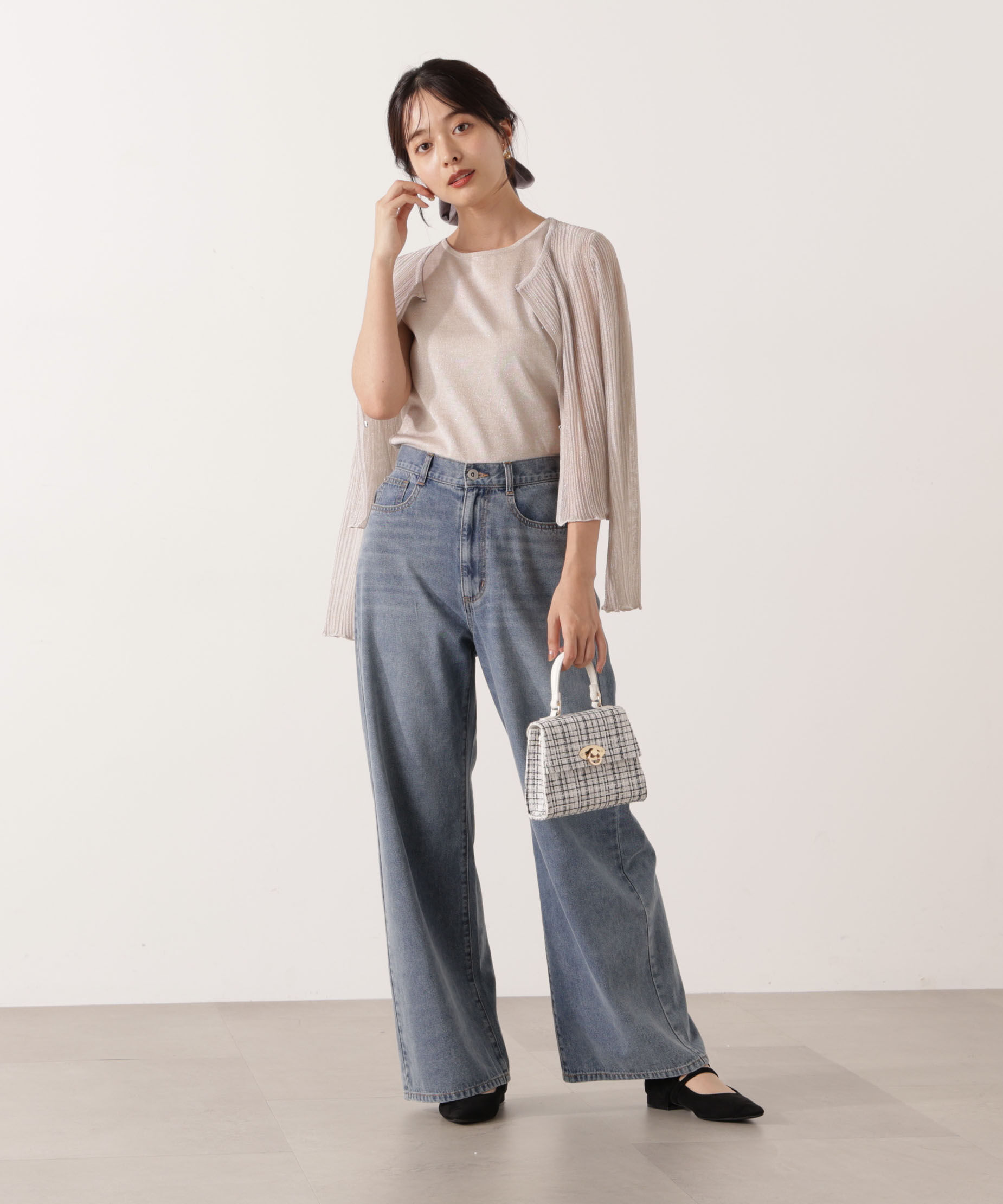 PROPORTION BODY DRESSING「シアーリブニットアンサンブル」|ニット・セーター|