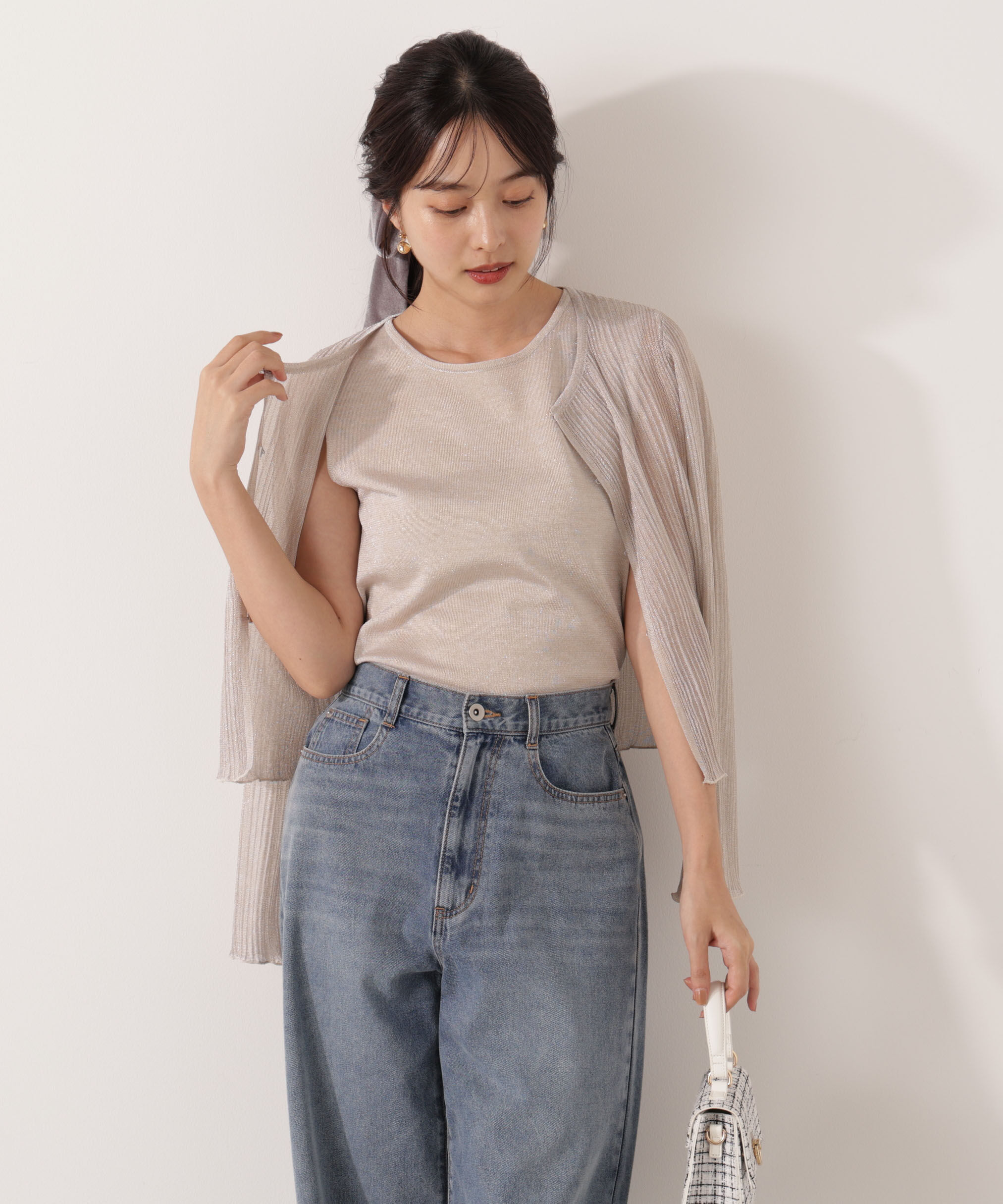 PROPORTION BODY DRESSING「シアーリブニットアンサンブル」|ニット・セーター|