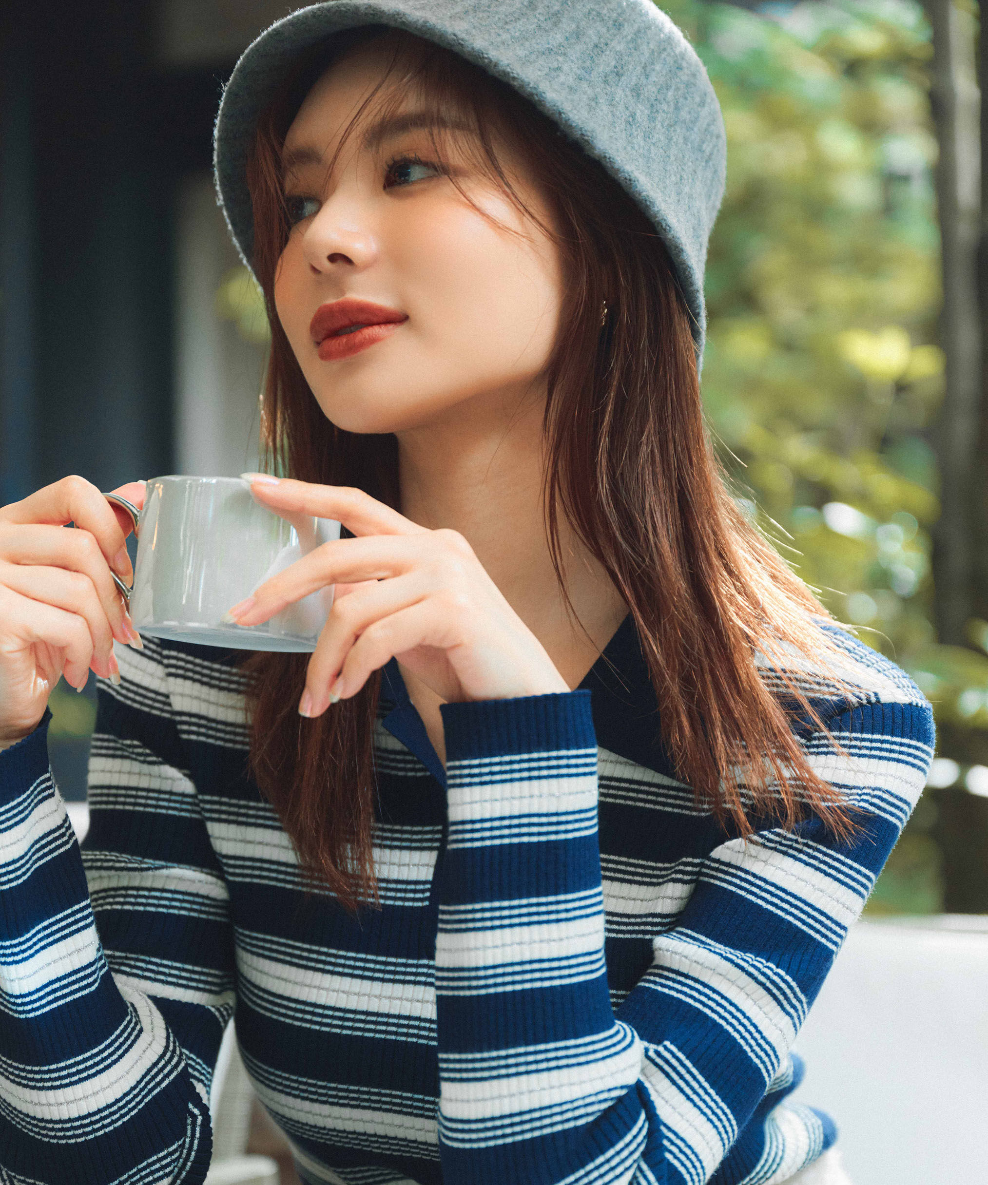 PROPORTION BODY DRESSING「ポロボーダーニット　25AW」|ニット・セーター|