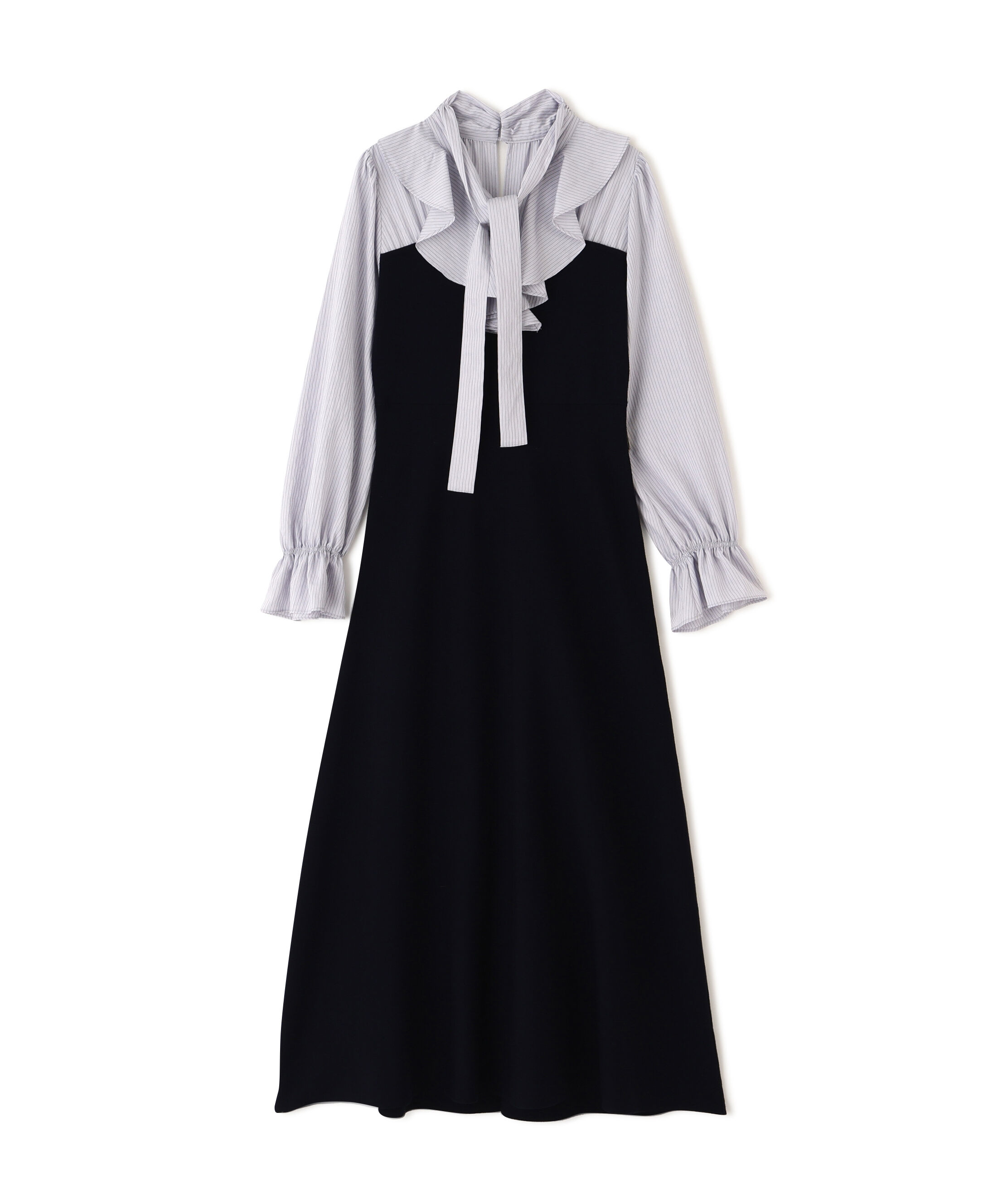 PROPORTION BODY DRESSING「《EDIT COLOGNE》ラッフルタイドッキングワンピース　26SS」|ワンピース|