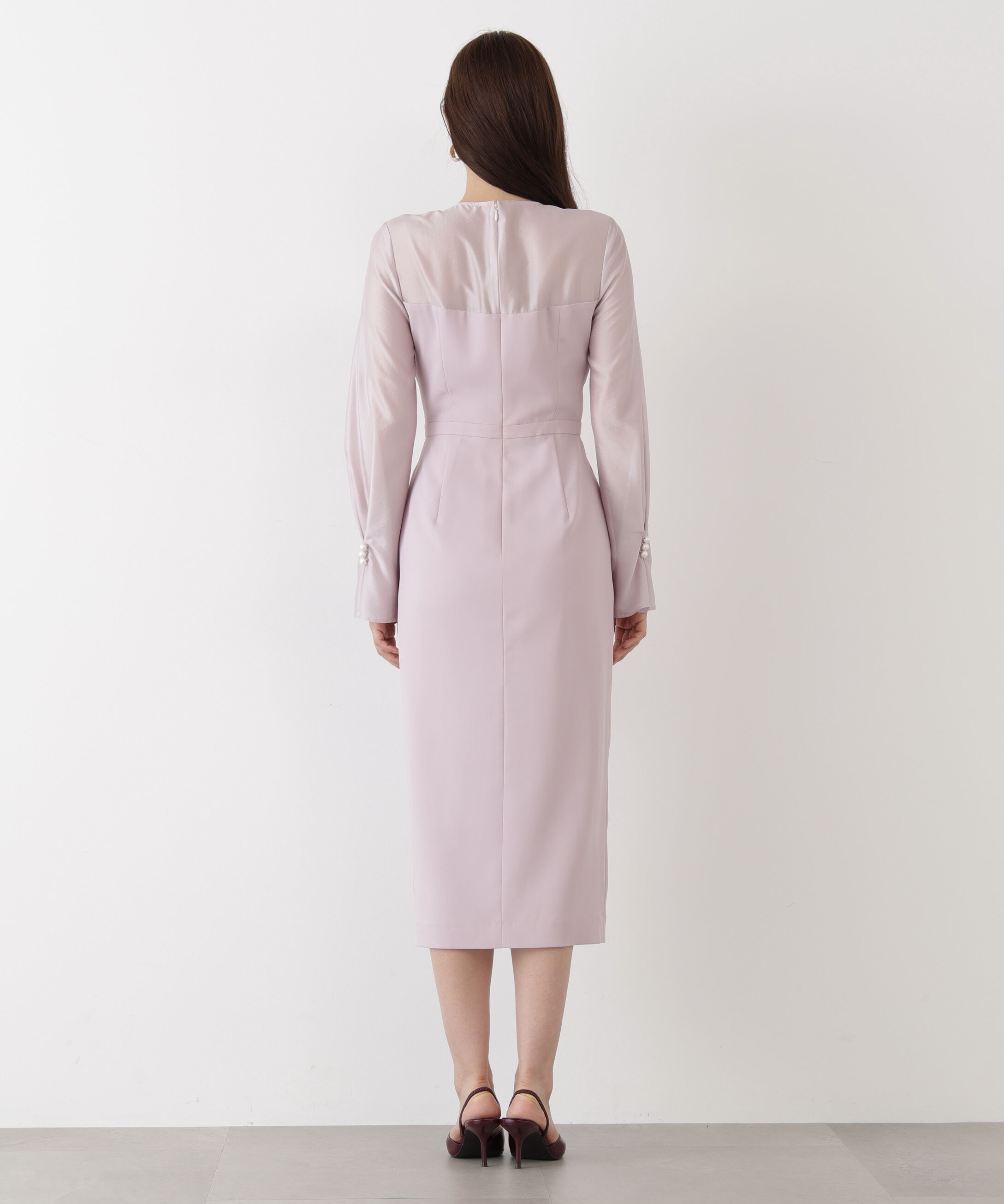  「◆パールスリーブドッキングワンピース」|ワンピース|