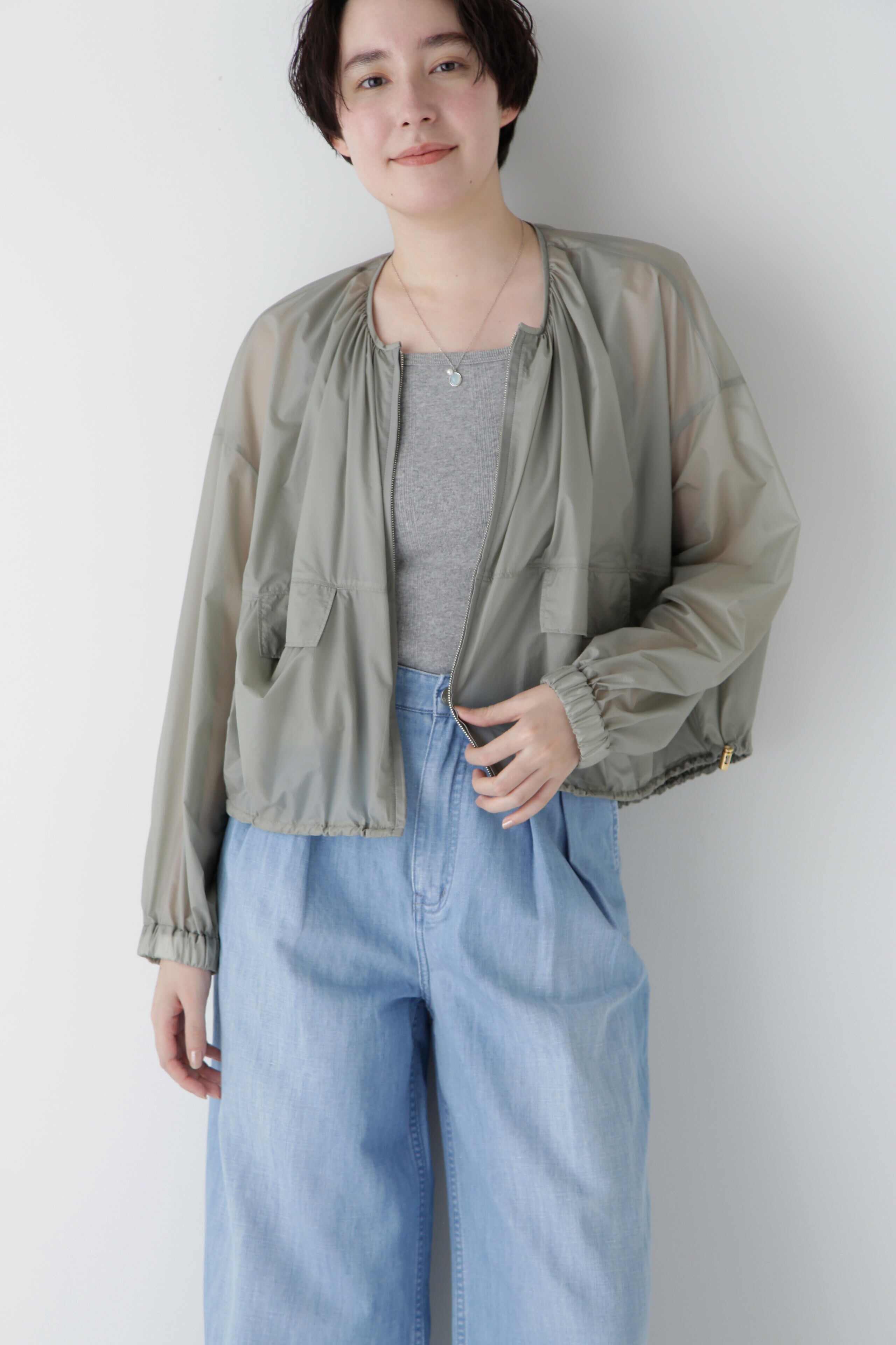  「◆【撥水】ライトタフタブルゾン」|ブルゾン・スタジャン|カーキ