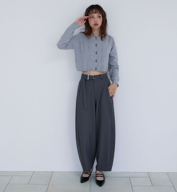 archives「チョーカー付ハリヌキニットカーディガン」|カーディガン|