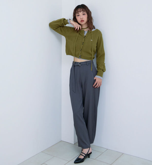 archives「チョーカー付ハリヌキニットカーディガン」|カーディガン|