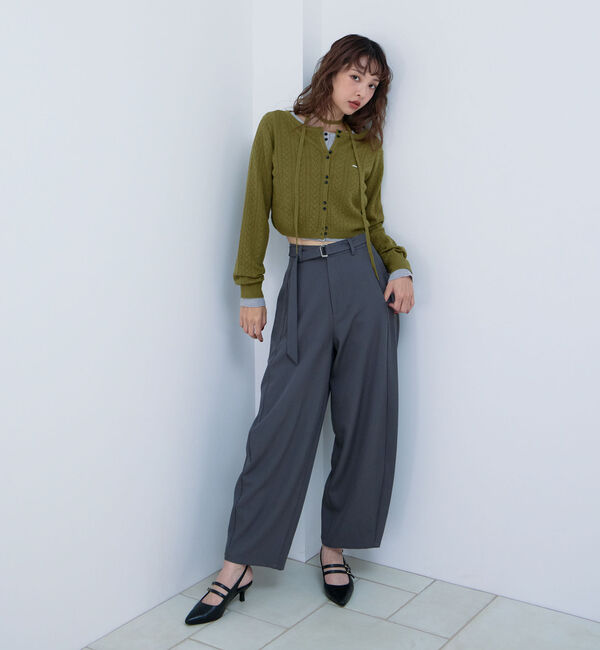 archives「チョーカー付ハリヌキニットカーディガン」|カーディガン|