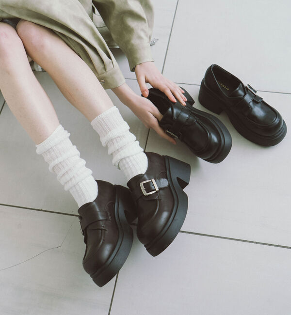 archives「厚底ベルトパンプス」|その他|BROWN