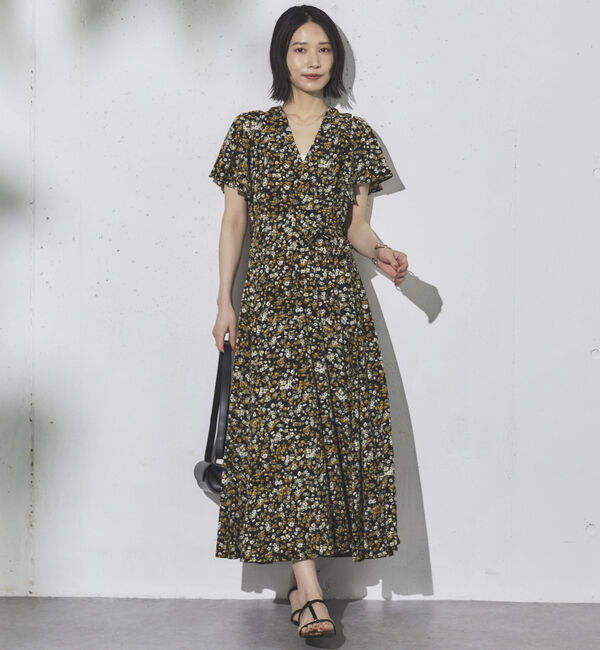Doux archives「花柄カシュクールワンピース」|ワンピース|