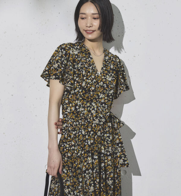 Doux archives「花柄カシュクールワンピース」|ワンピース|