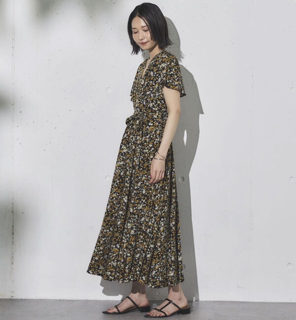 Doux archives「花柄カシュクールワンピース」|ワンピース|