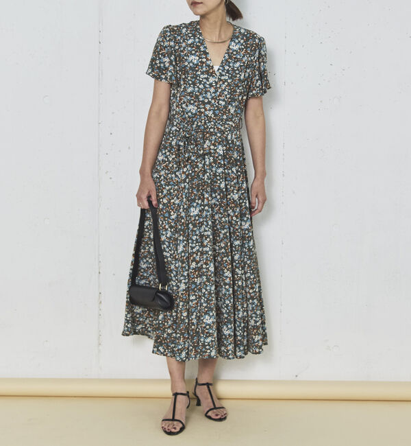 Doux archives「花柄カシュクールワンピース」|ワンピース|GREEN