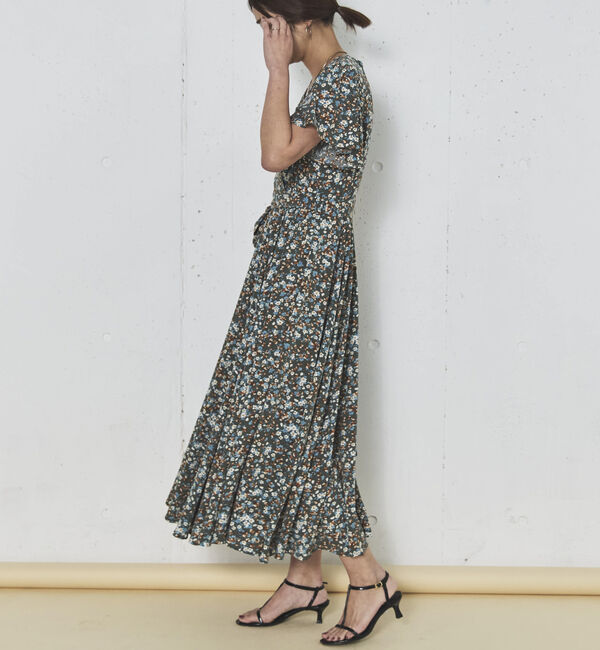 Doux archives「花柄カシュクールワンピース」|ワンピース|