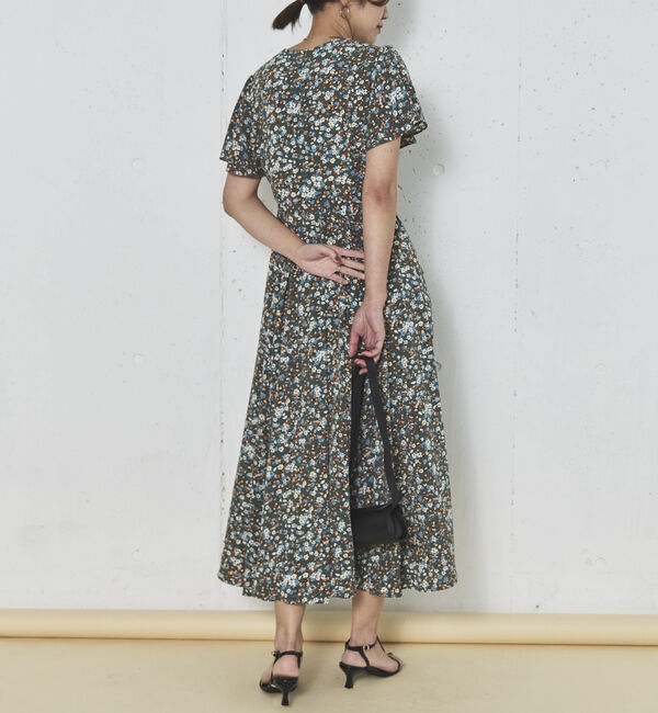 Doux archives「花柄カシュクールワンピース」|ワンピース|