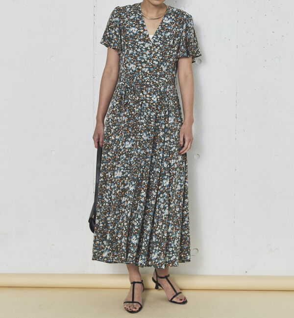 Doux archives「花柄カシュクールワンピース」|ワンピース|